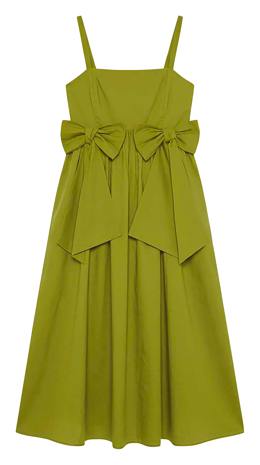 Robe midi à bretelles unie TARA JARMON Vert