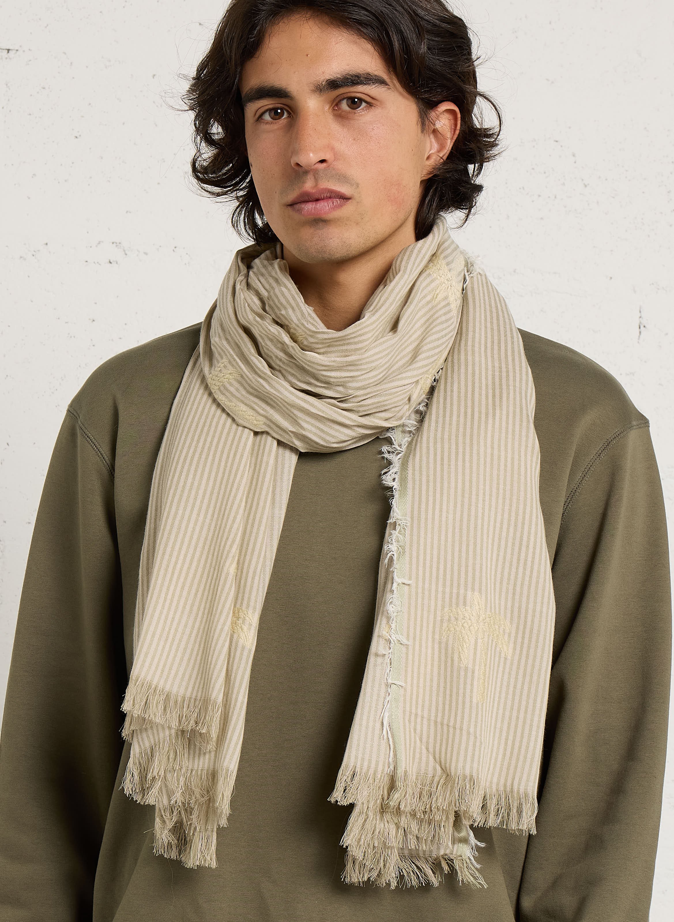 Foulard en coton mélangé IKKS Beige
