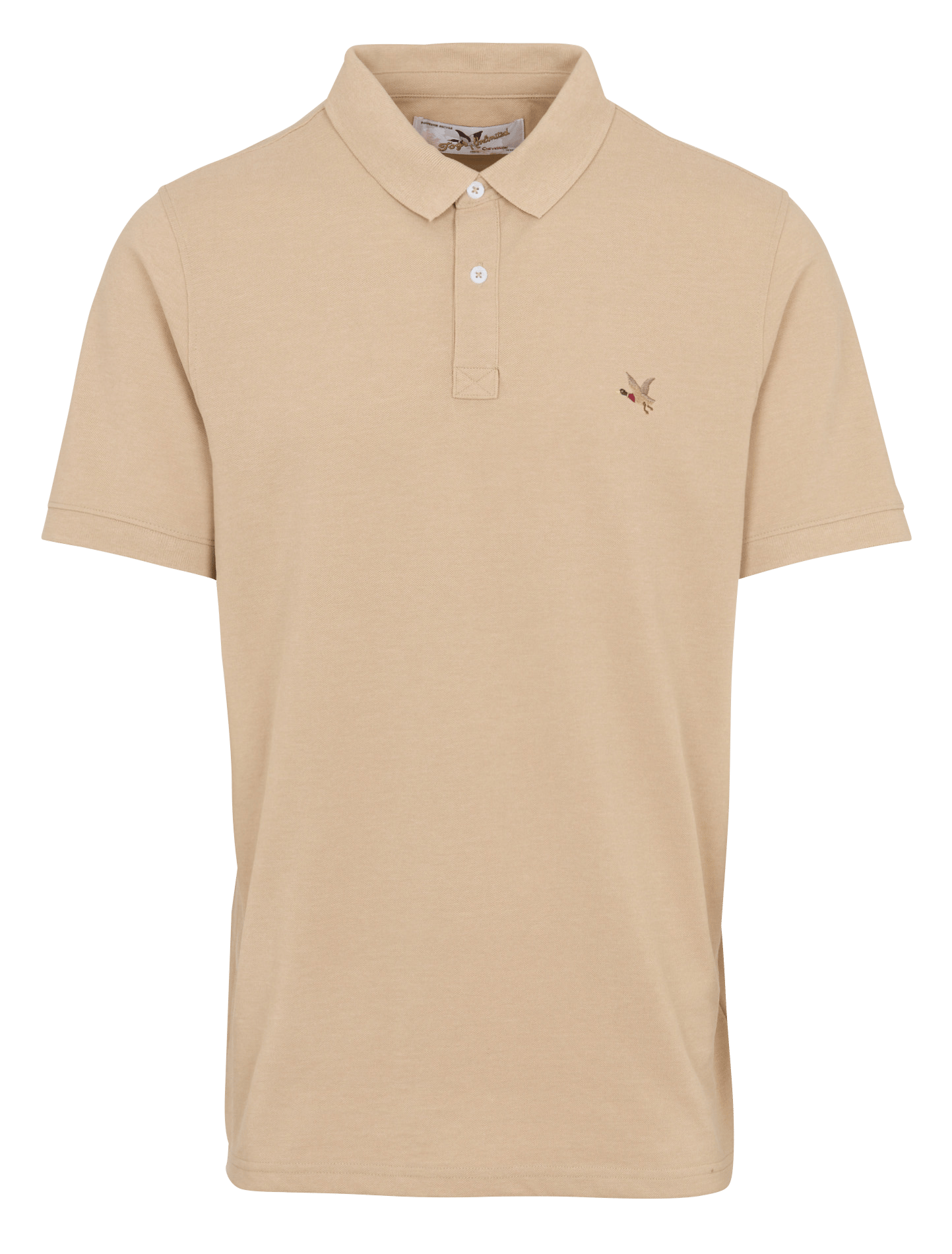 Kurzärmliges Poloshirt aus Bio-Baumwolle CHEVIGNON Beige