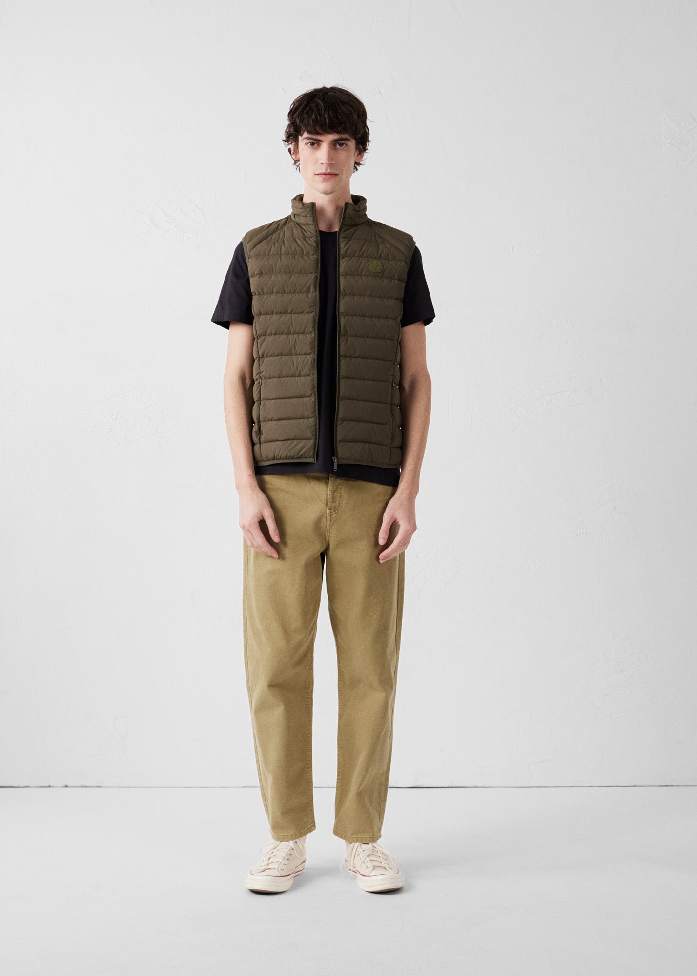 Stretch sleeveless puffer jacket Arafo JOTT Green