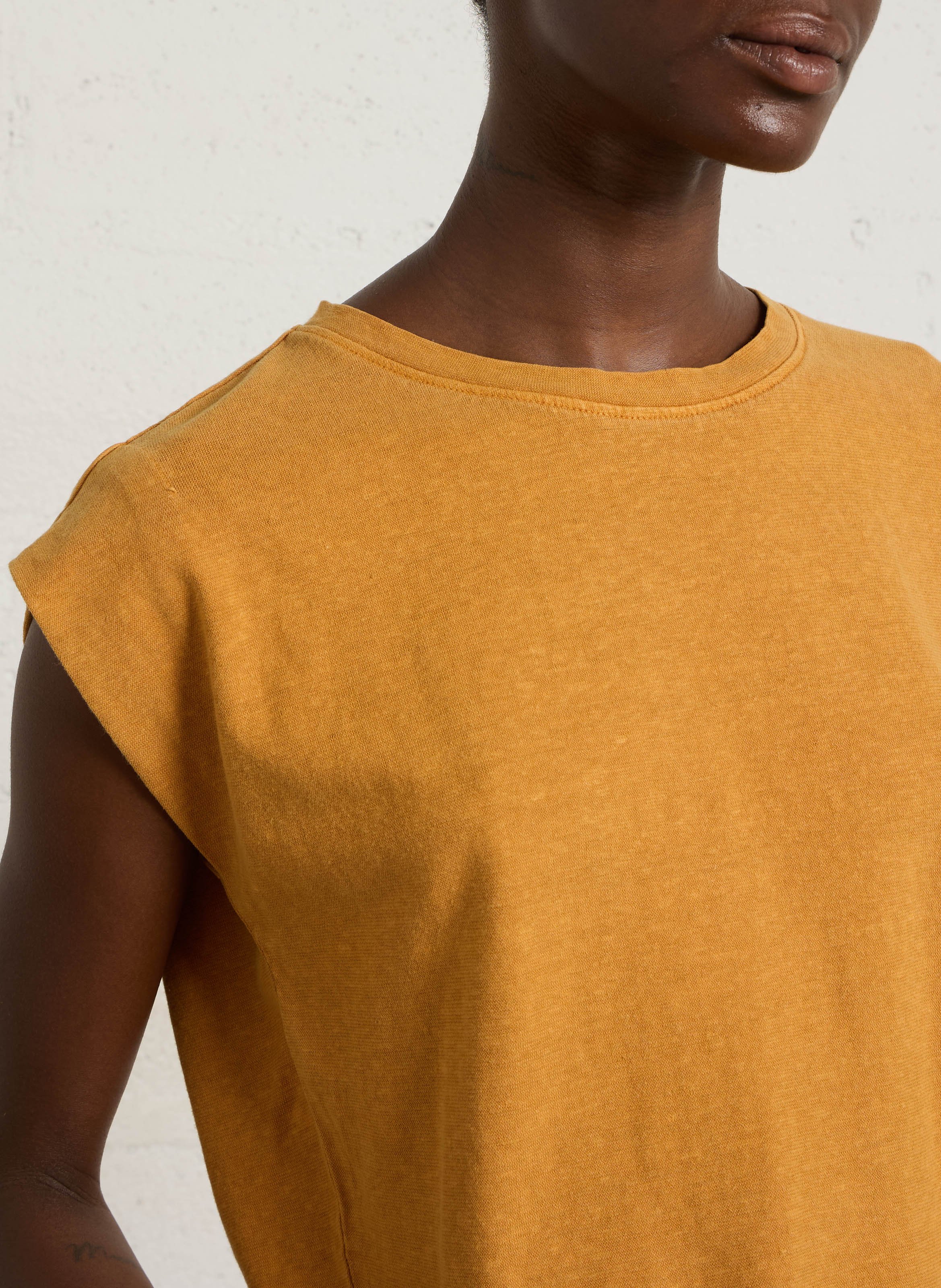 Cotton T-shirt MAISON 123 Golden
