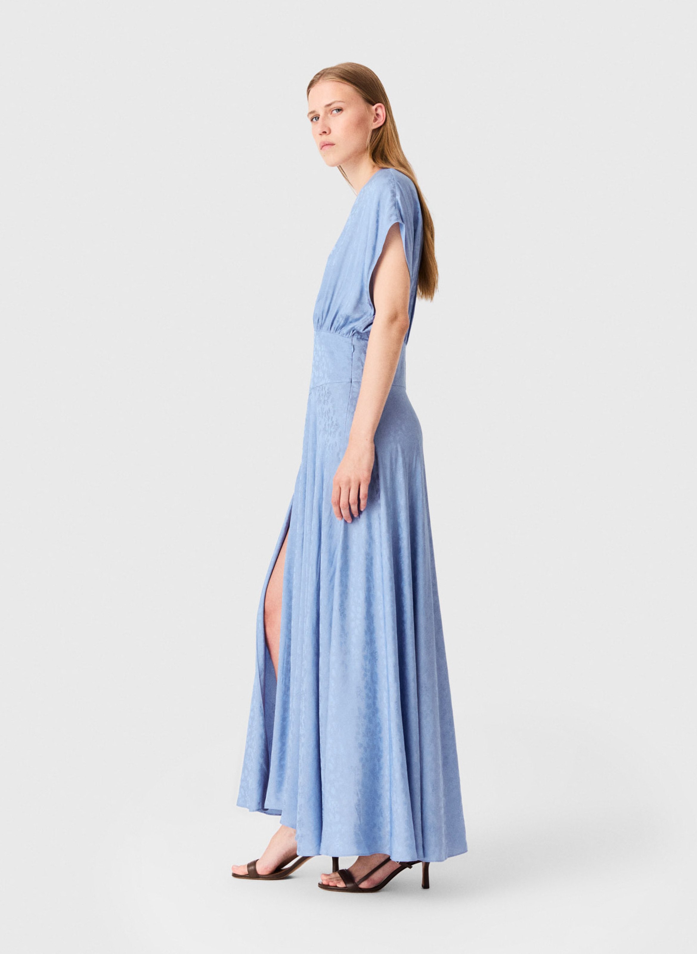 Long flared dress MAJE Blue