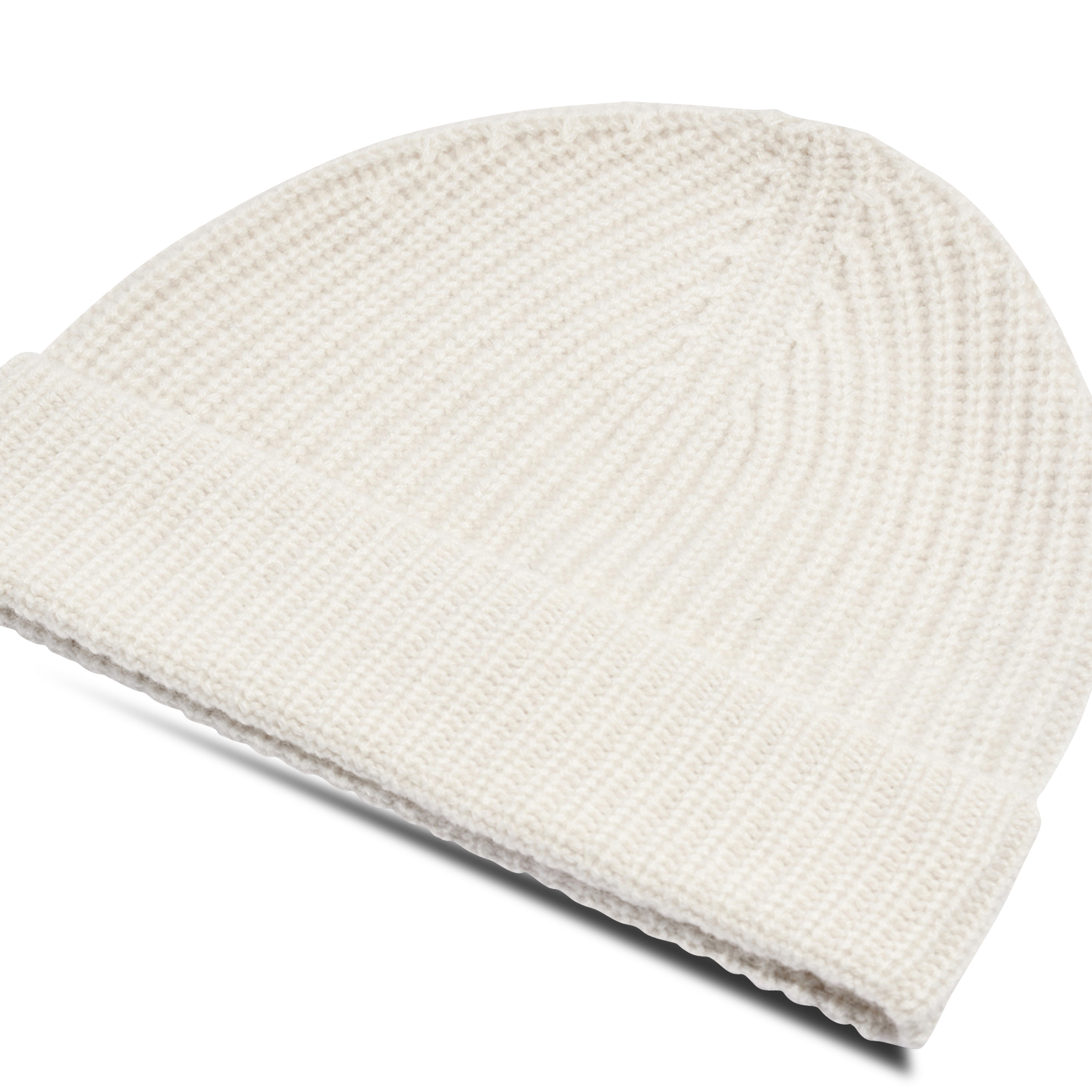 Bonnet à revers côtelé en cachemire GERARD DAREL Beige