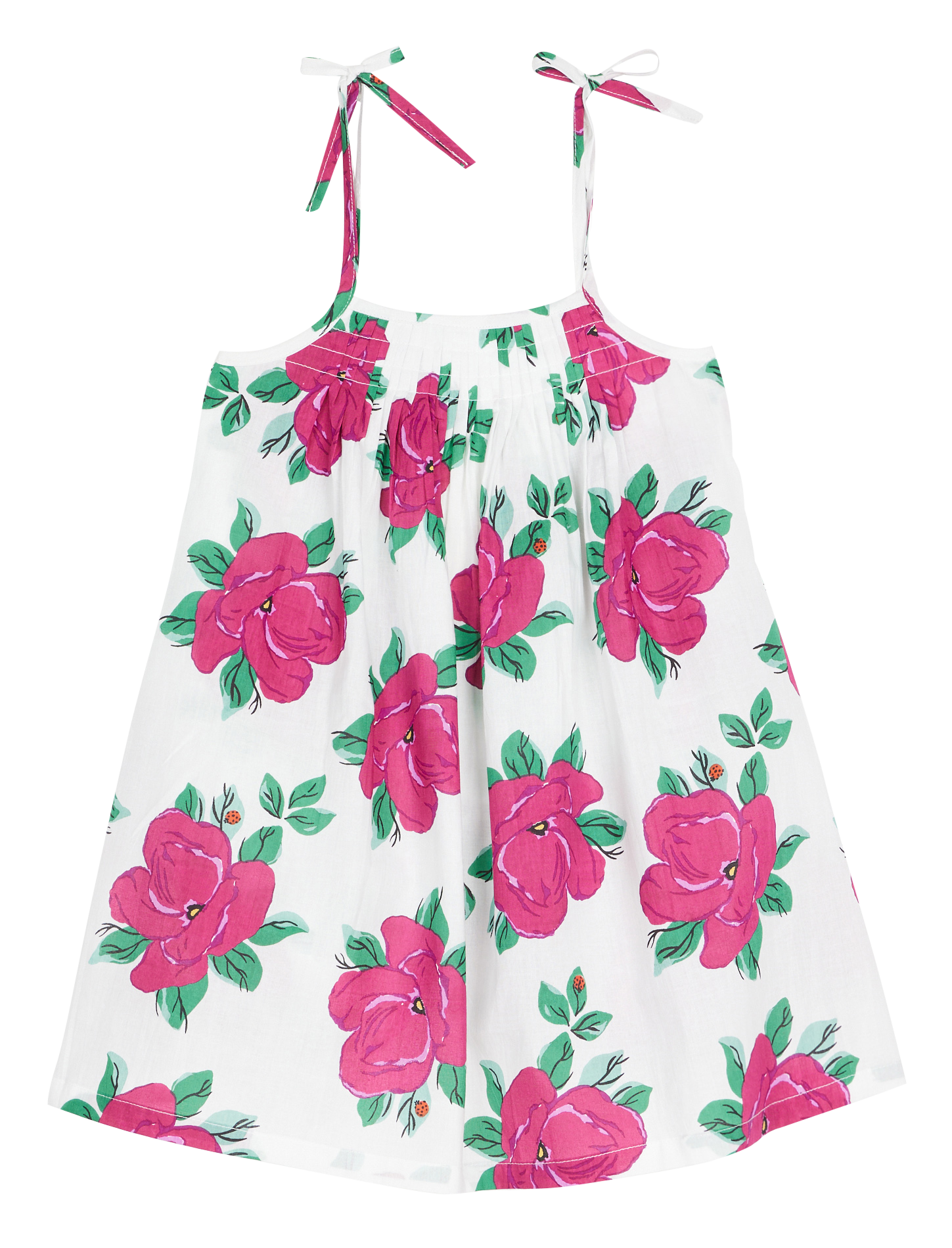 Robe bretelle en coton  LUCAS DU TERTRE Multicolore