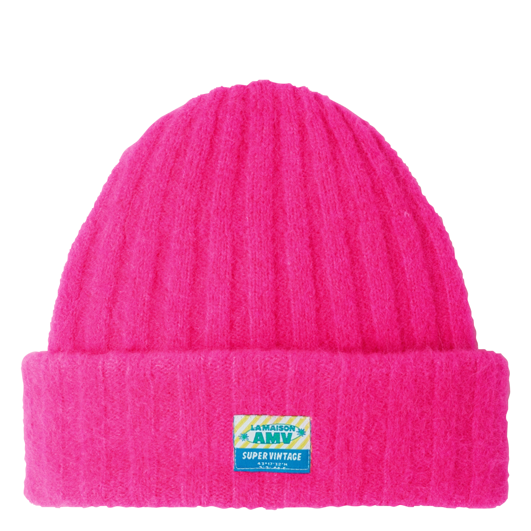 Wool-blend beanie Rose fluo chine American Vintage - Women