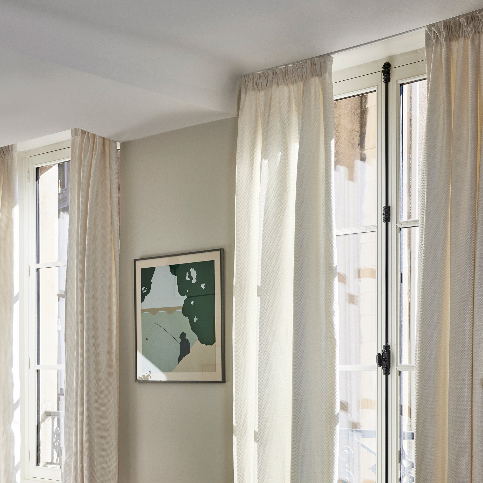 COCONUT - Linen curtain with gathering tape MADURA