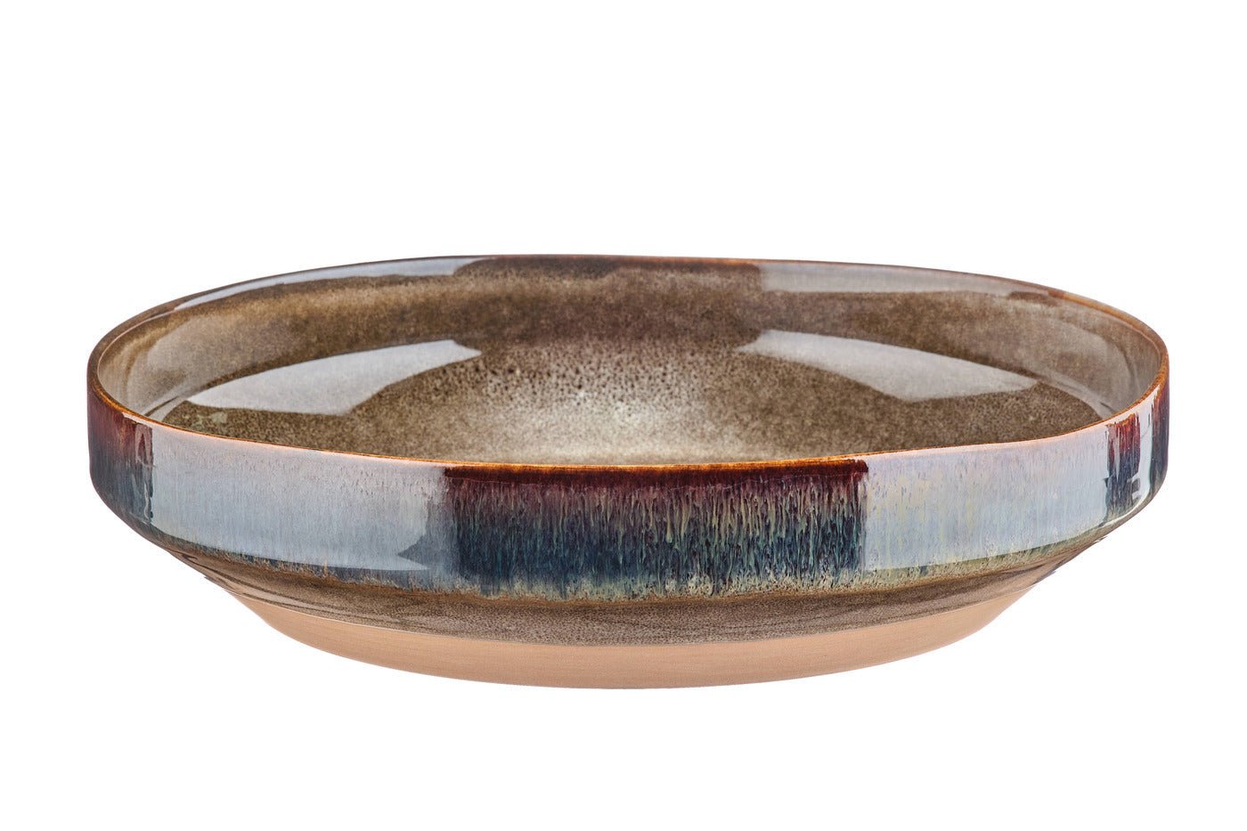 Stoneware fruit basket BJORN Brown