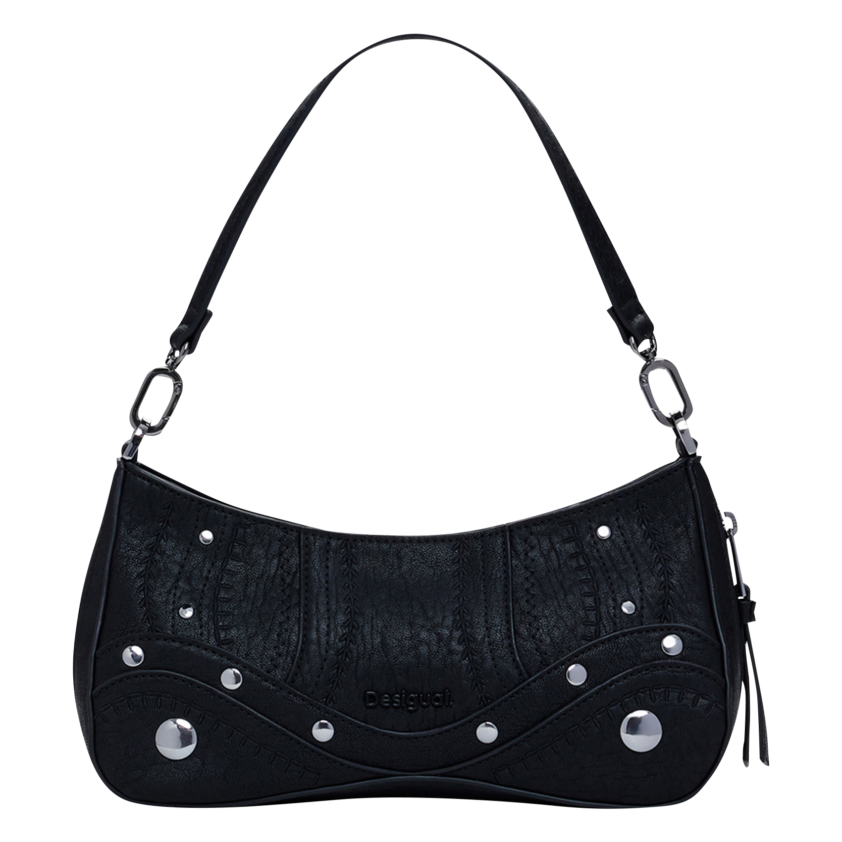 Sac bandoulière à détails cloutés DESIGUAL Noir