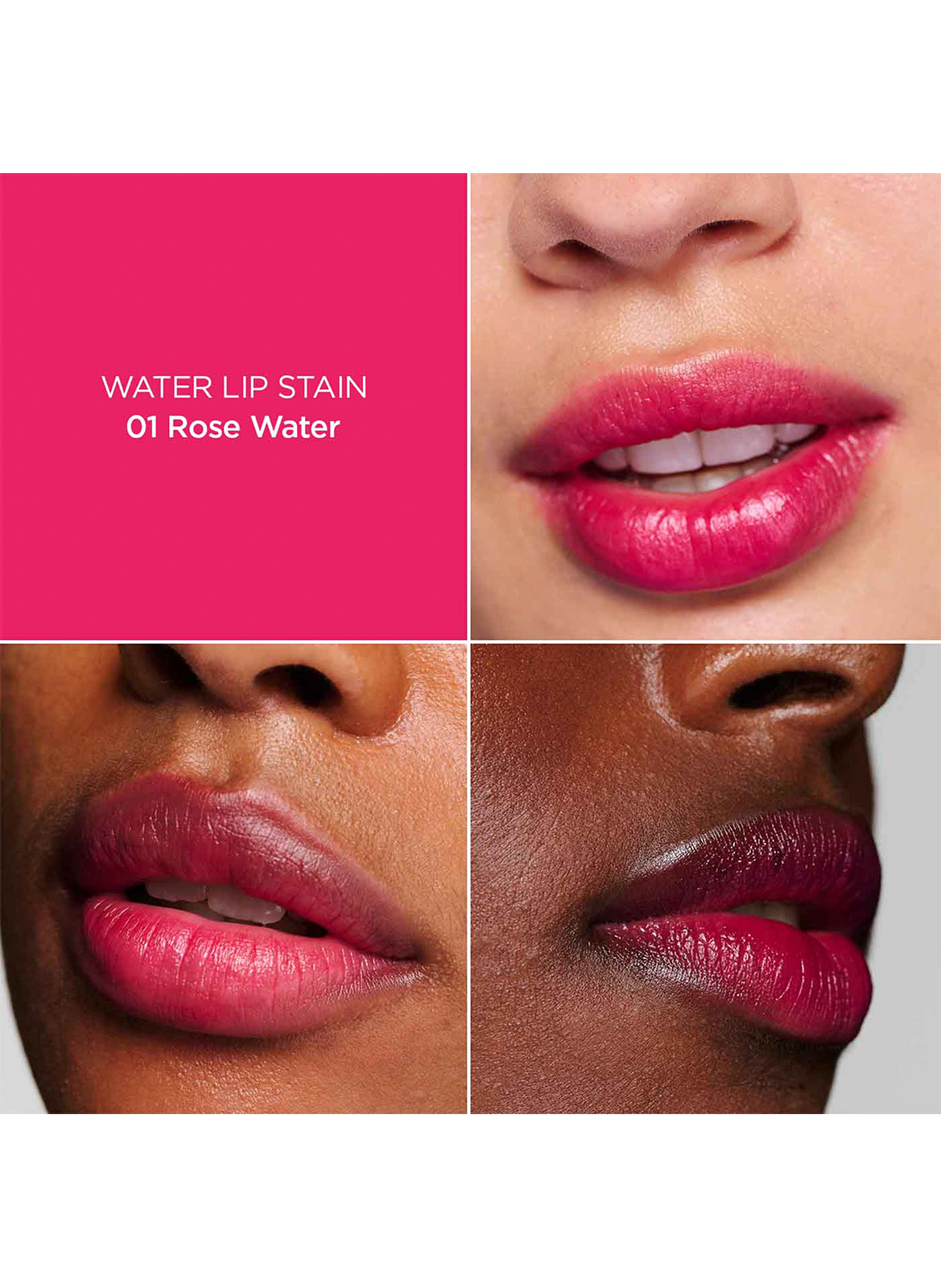 Wasser Lippenstift - Lippenwasser mit Himbeerduft CLARINS 01  rose water