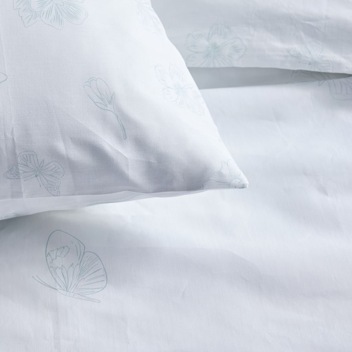 Printed cotton bed set TODAY LINGE DE MAISON White