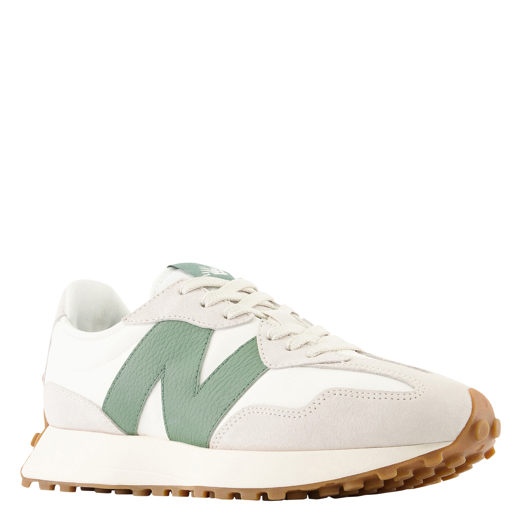 Low-top leather trainers NEW BALANCE Beige
