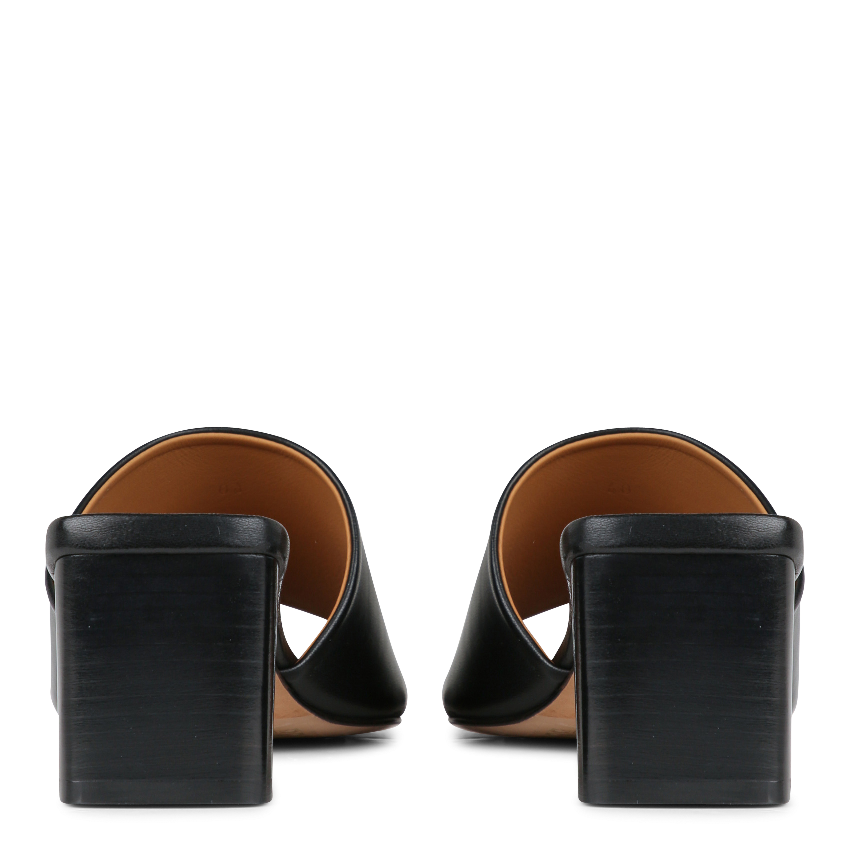 Mules en cuir BOBBIES Noir