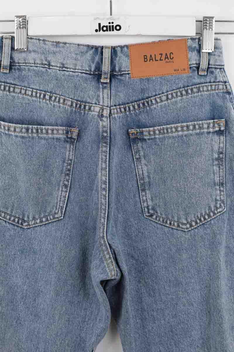 Cotton straight jeans BALZAC PARIS - Seconde Main Blue