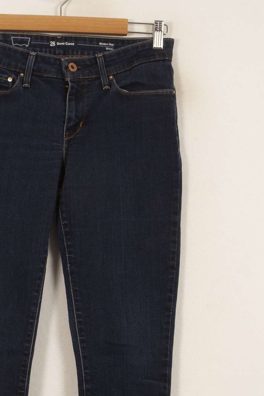 Cropped slim jeans with studs LEVI'S - Seconde main Blue