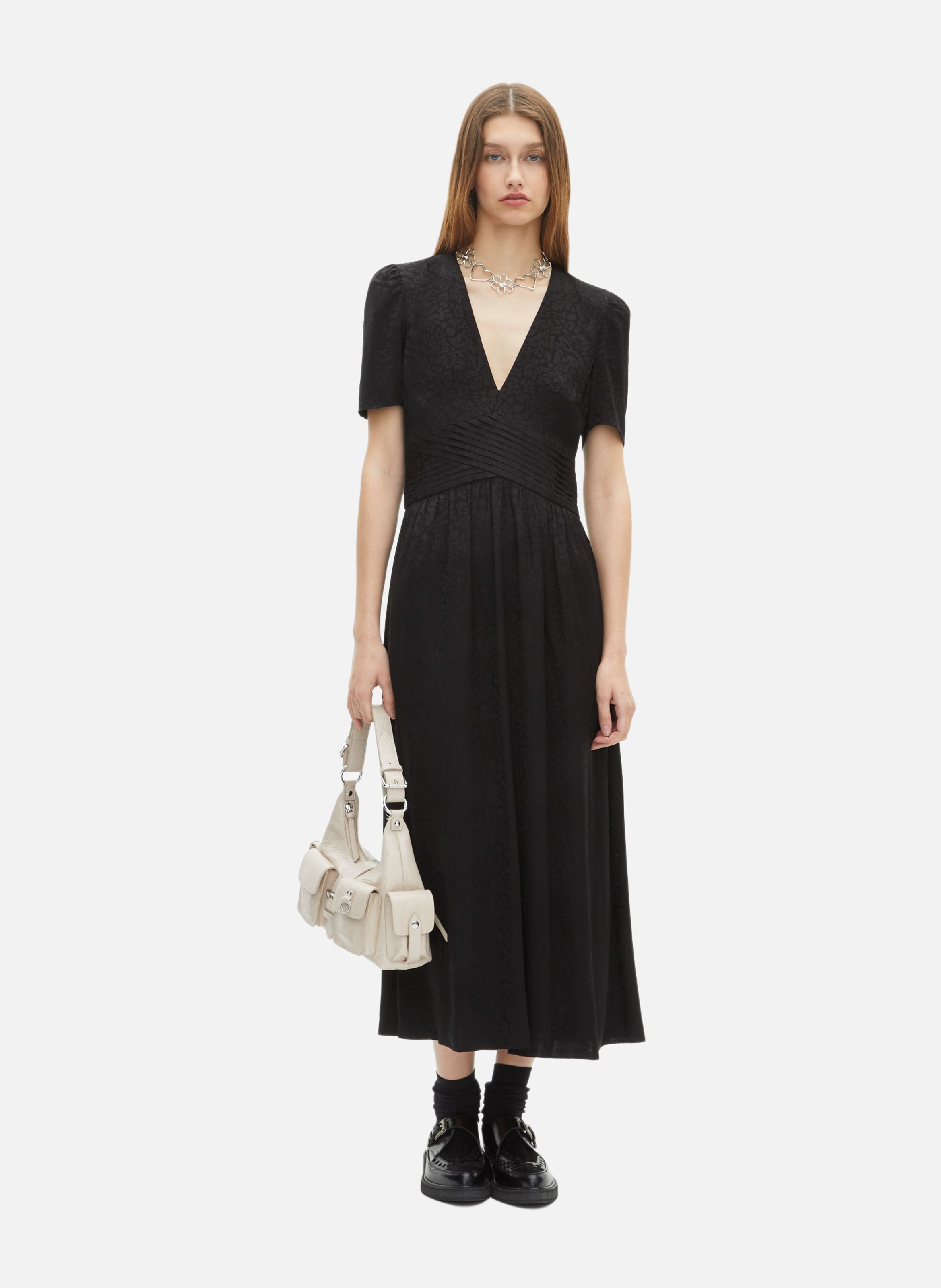 Long jacquard dress THE KOOPLES Black