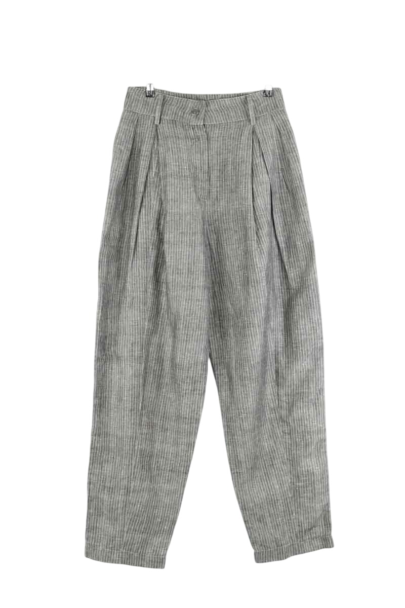 Wide cotton trousers  LAURENCE BRAS - Seconde Main Grey