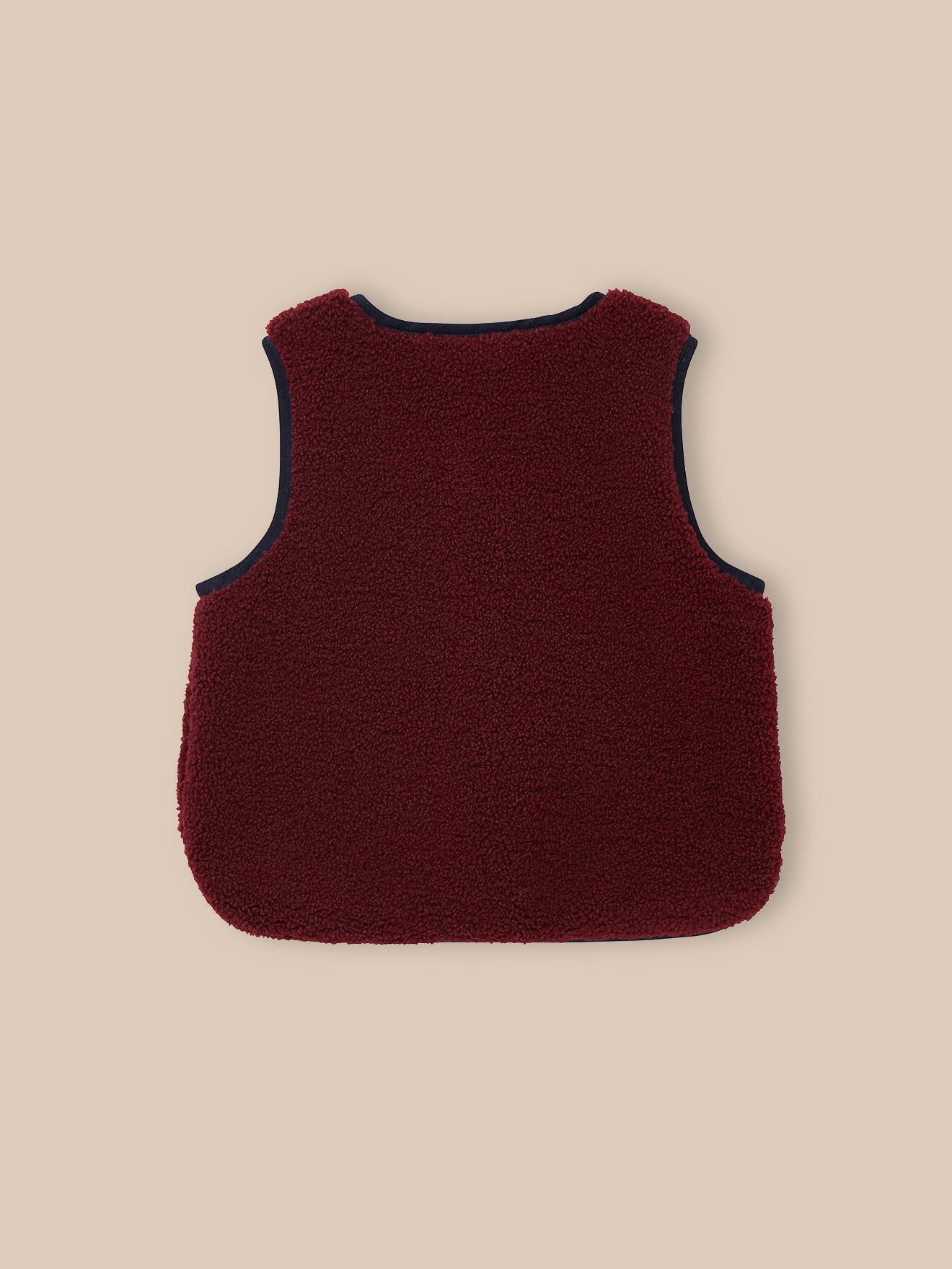 Sleeveless sherpa jacket CYRILLUS Red