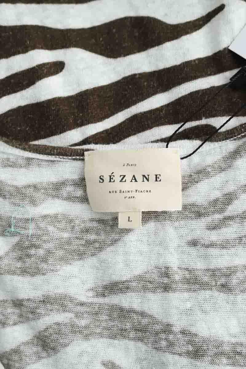 Sleeveless cotton top SEZANE - Seconde main Brown