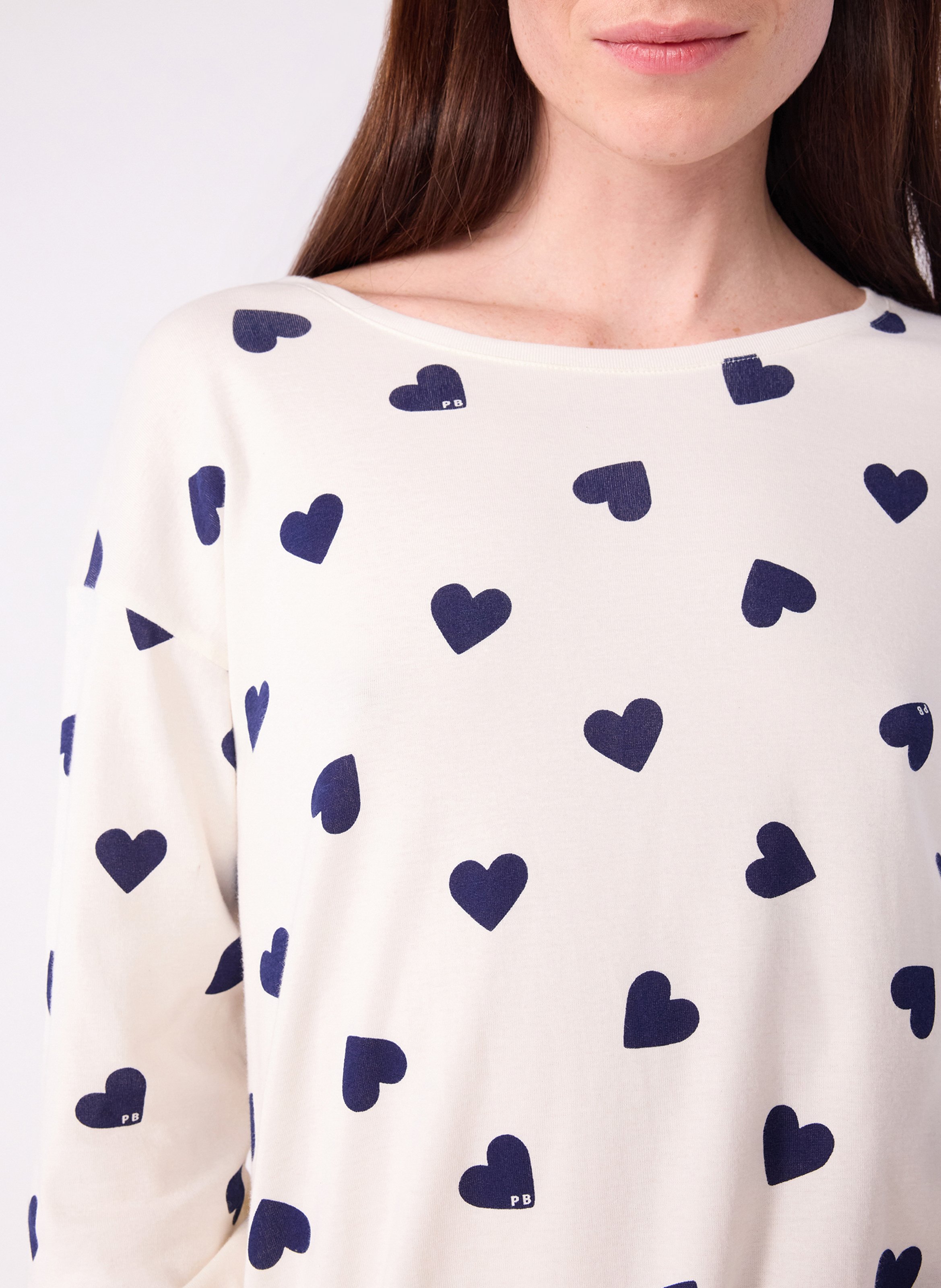 Printed cotton pajama dress PETIT BATEAU Beige