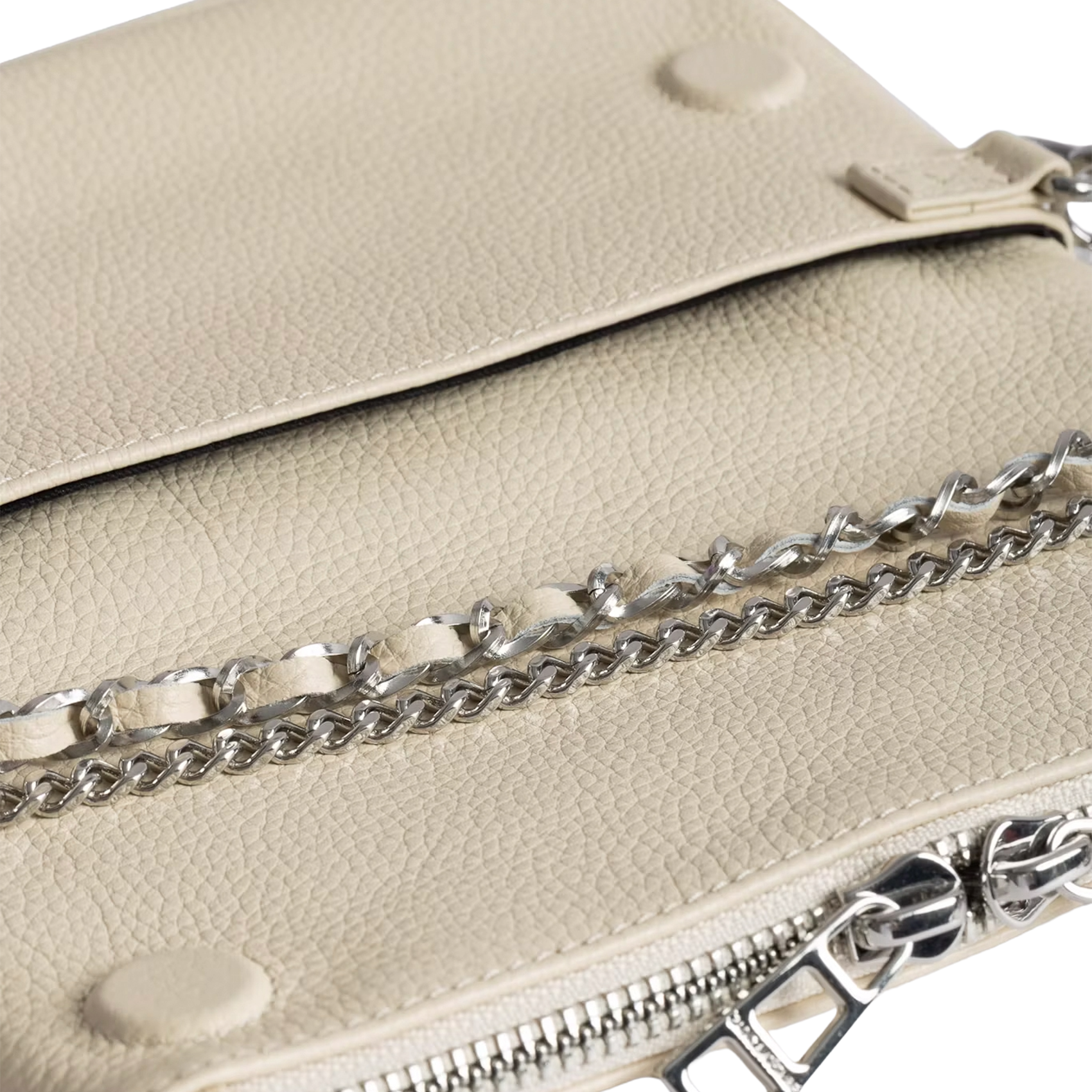 Leren avondclutch ZADIG&VOLTAIRE Wit