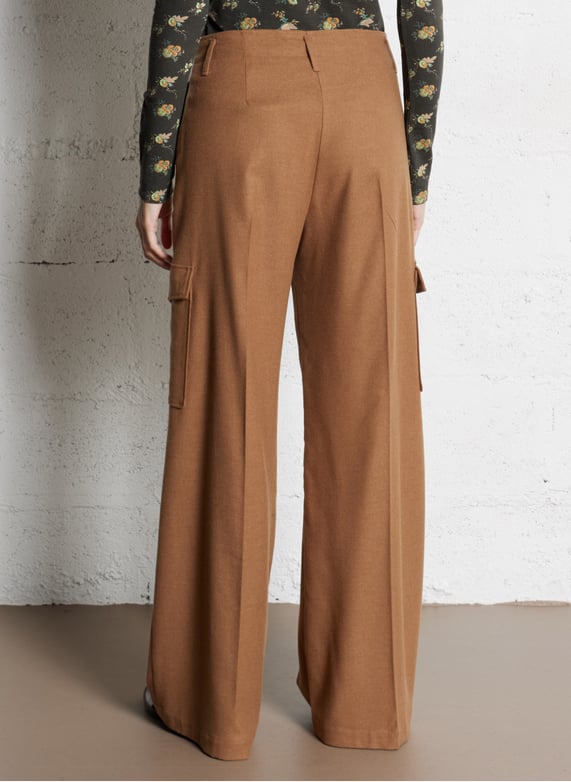 Pantalon large  | Marron by DIEGA Pantalon large  Marron