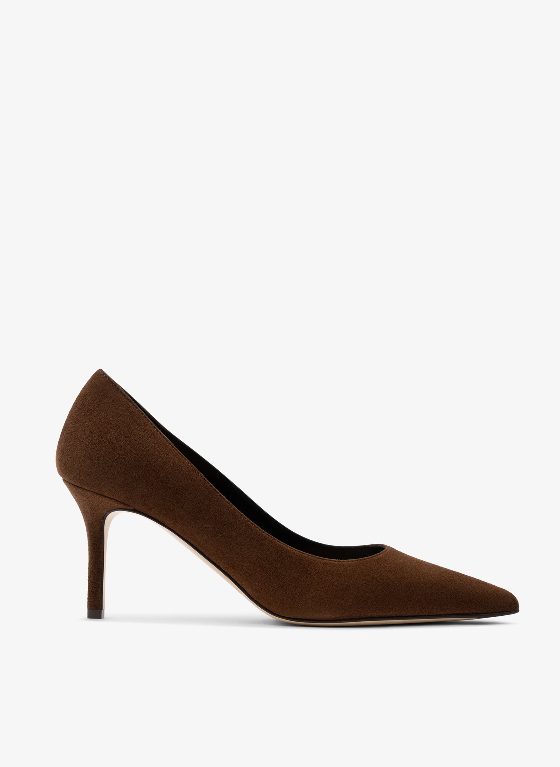 Goat leather cognac pumps PARALLELE PARIS Brown