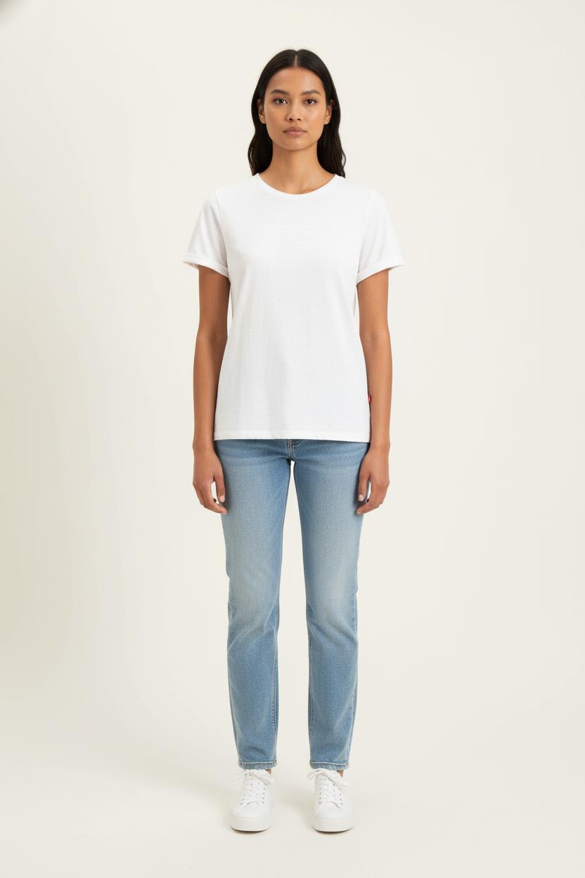 Tommy Badge T-shirt LEVI'S - Seconde main White