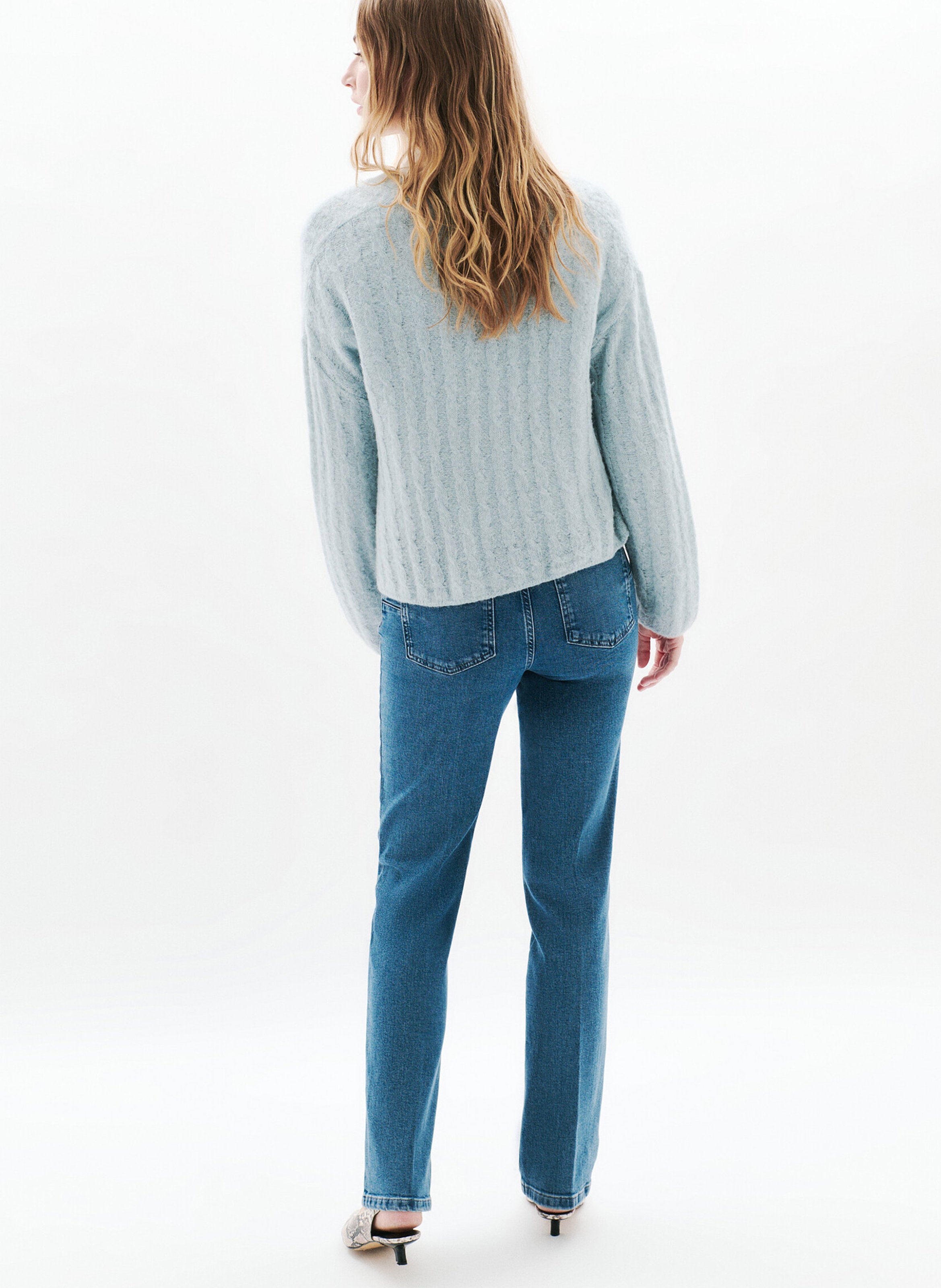 Gilet col v CAROLL Bleu