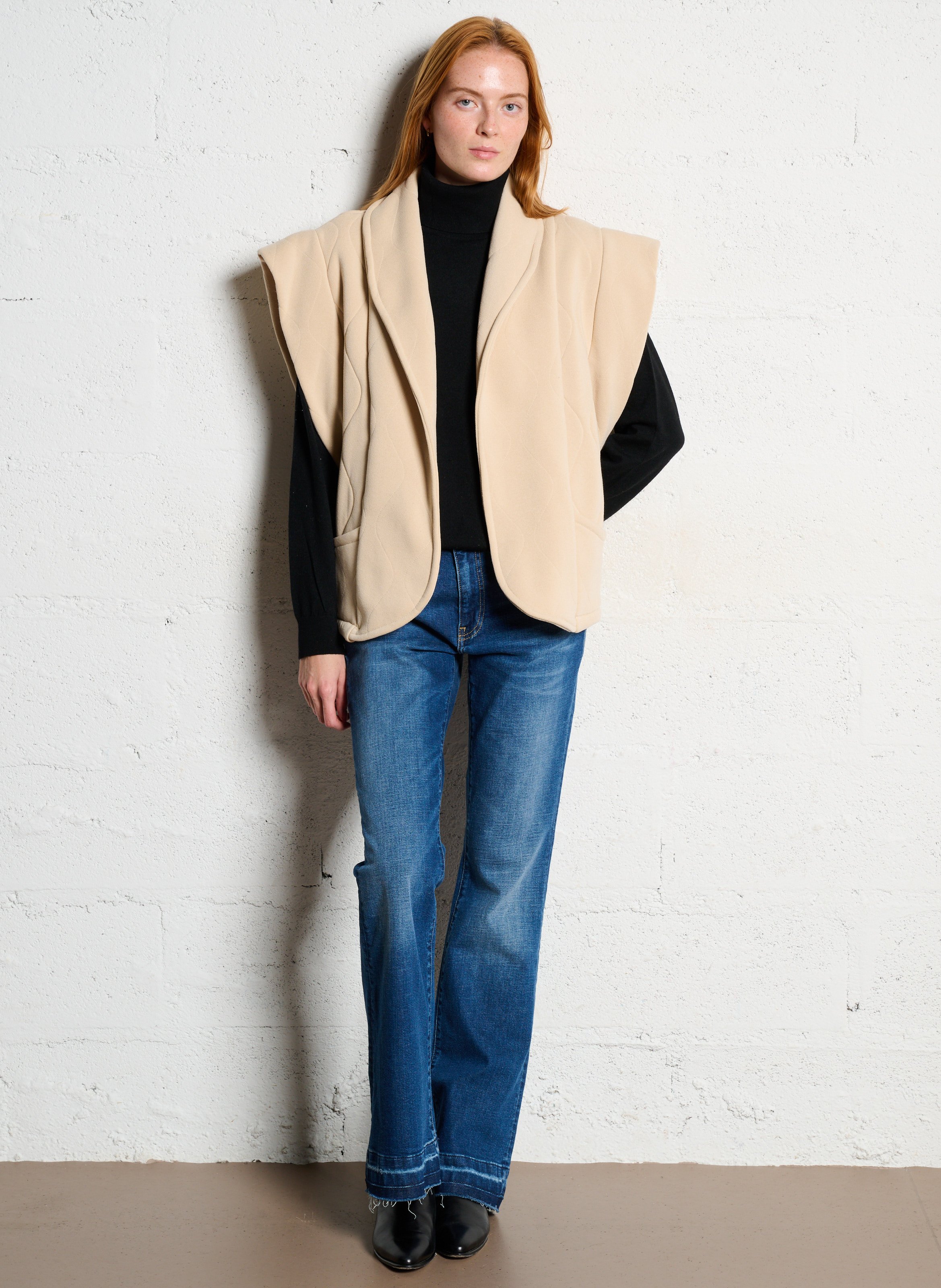 Gerade geschnittener Blazer AOKYANOS Beige