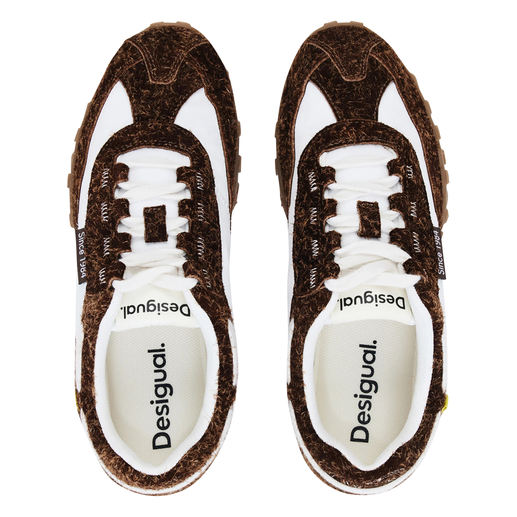 Baskets basses en cuir DESIGUAL Blanc