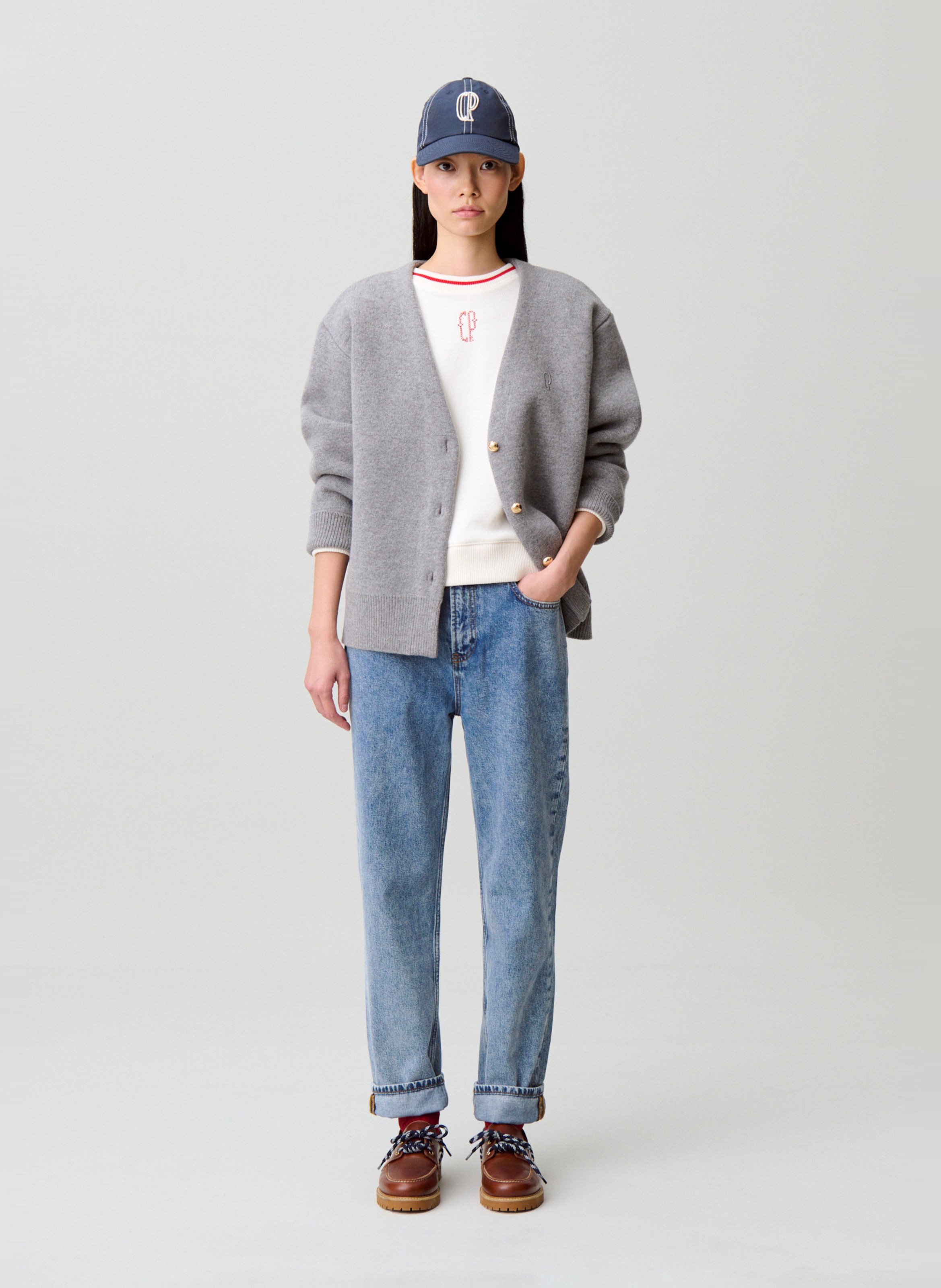 Cotton straight jeans CLAUDIE PIERLOT Blue