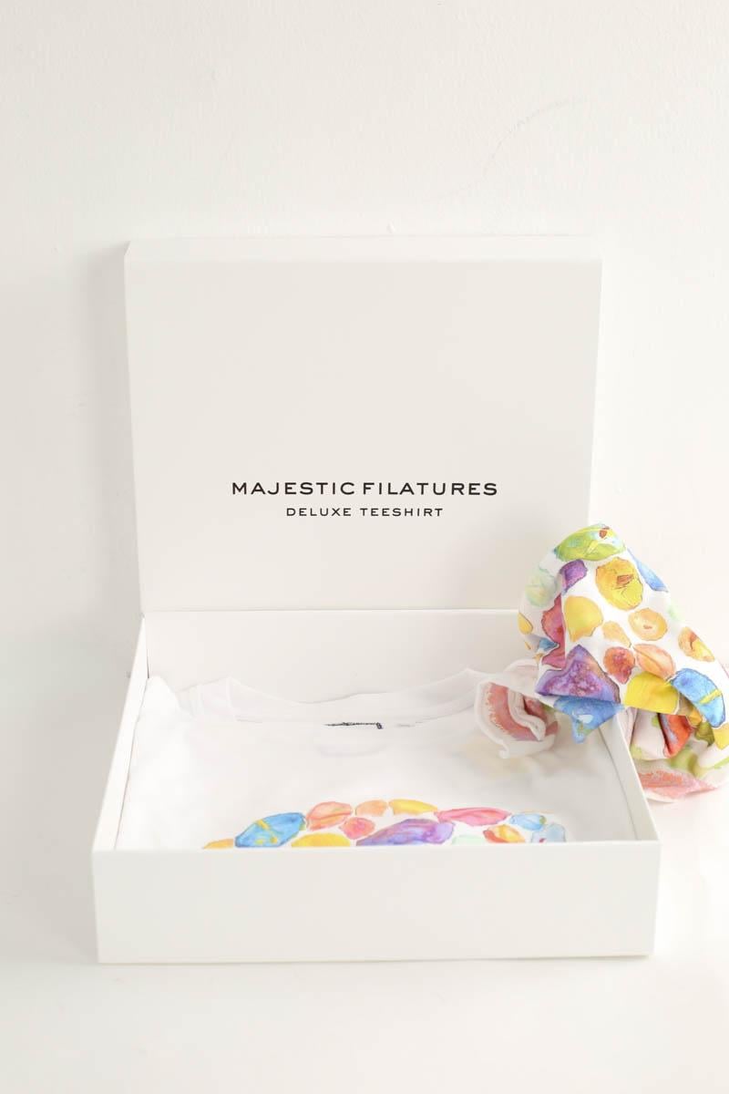 T-shirt with matching scarf MAJESTIC FILATURES - SECONDE MAIN White