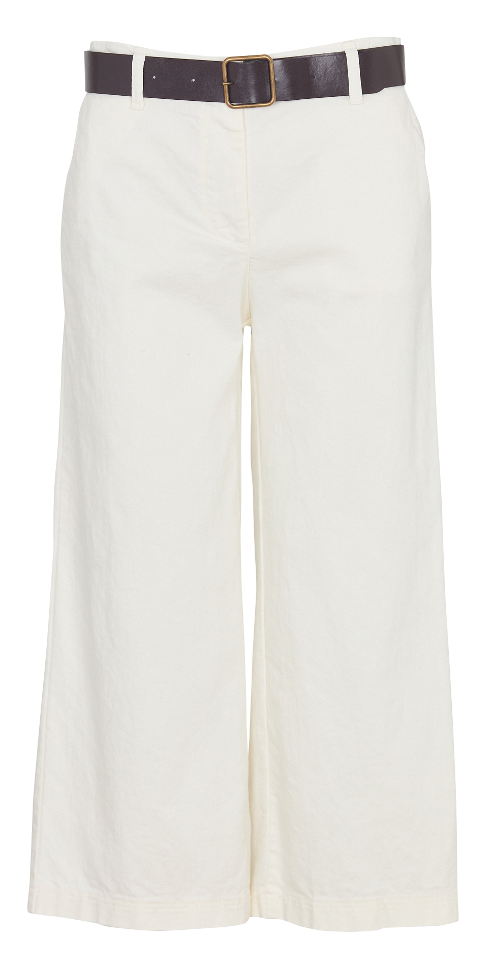 Cropped High Waist Jeans aus Baumwoll-Mix PLEASE