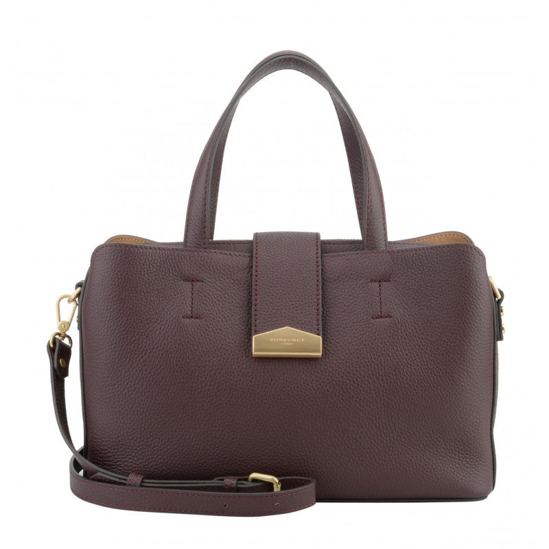 Calfskin leather handbag POURCHET Red