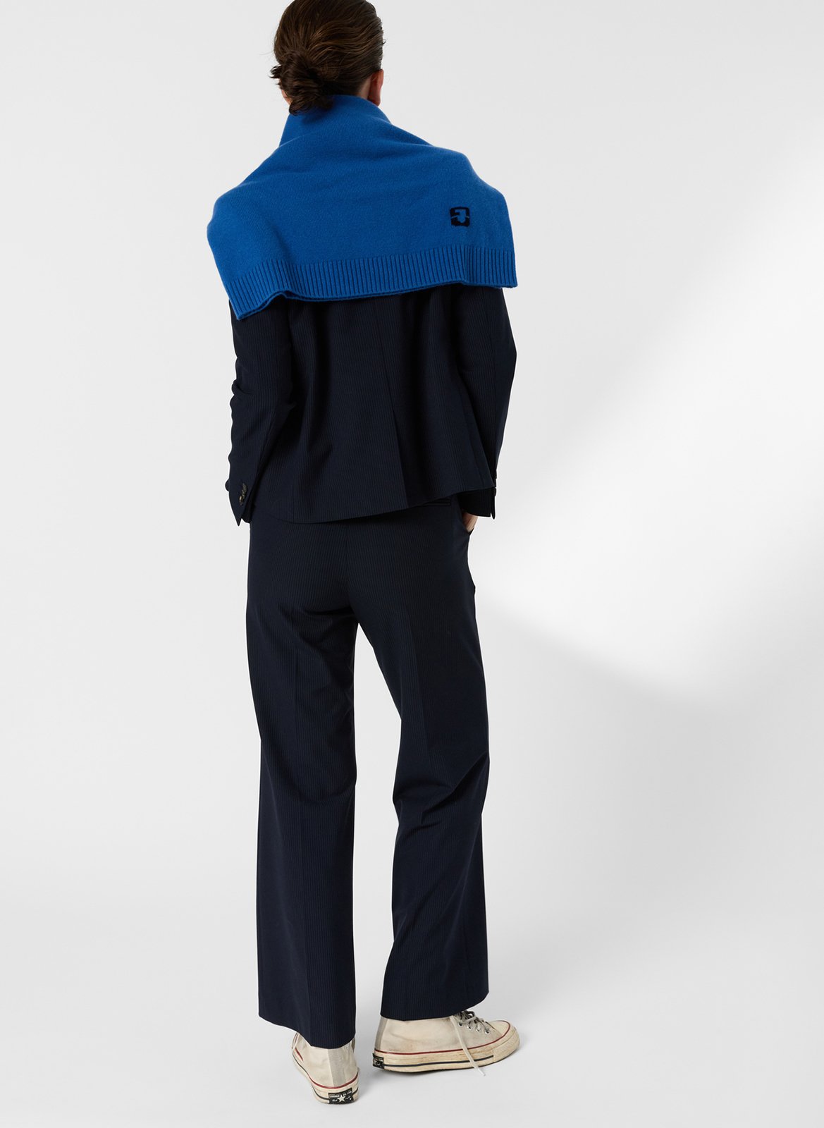 Straight striped tailored jacket GERARD DAREL Blue