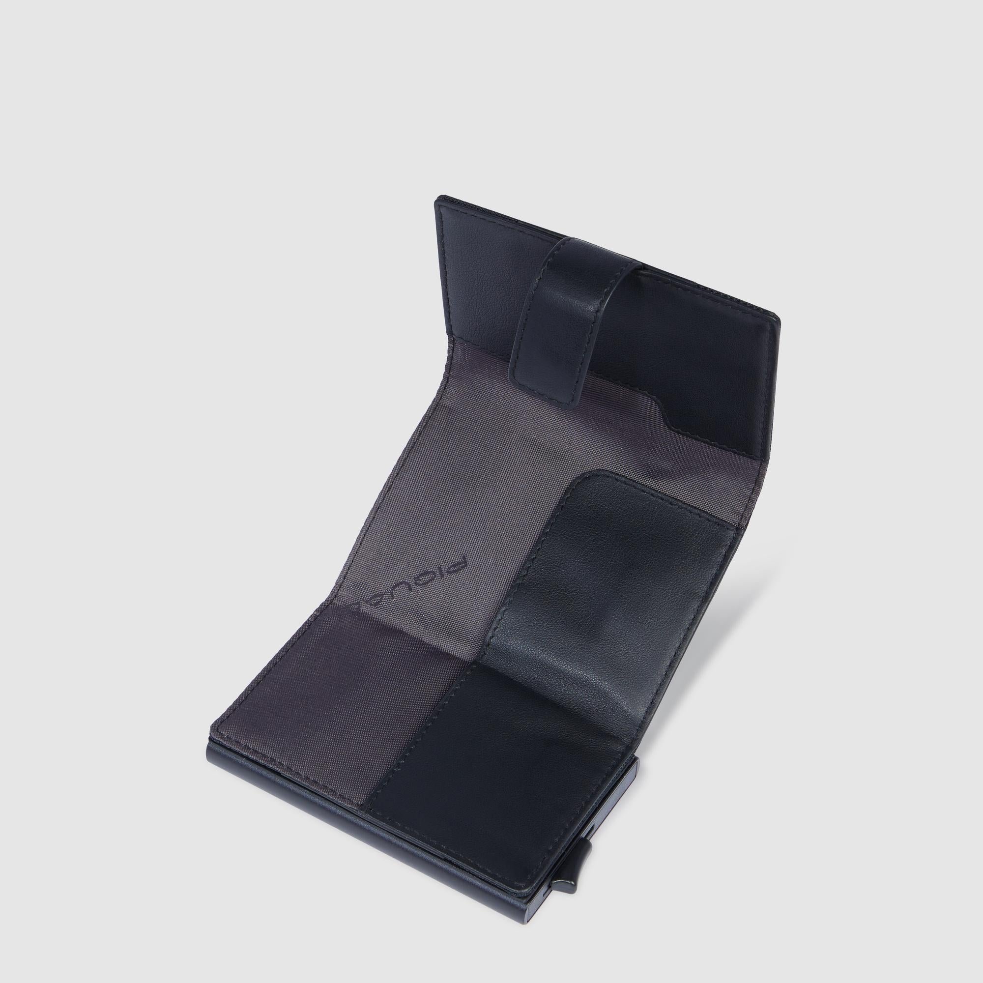 Metal credit card holder with RFID protection PIQUADRO Black