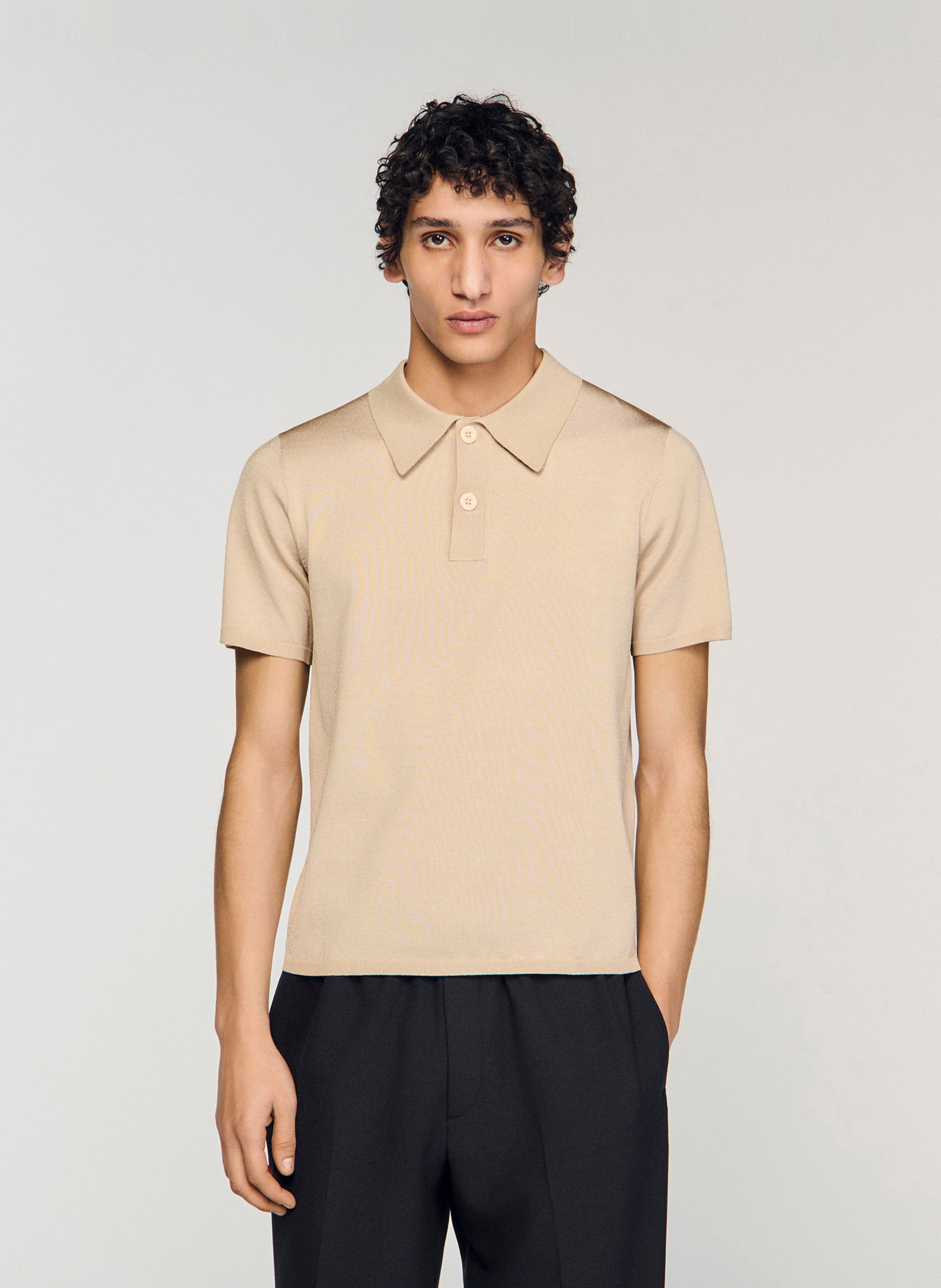 Polo regular fit  SANDRO Blanc