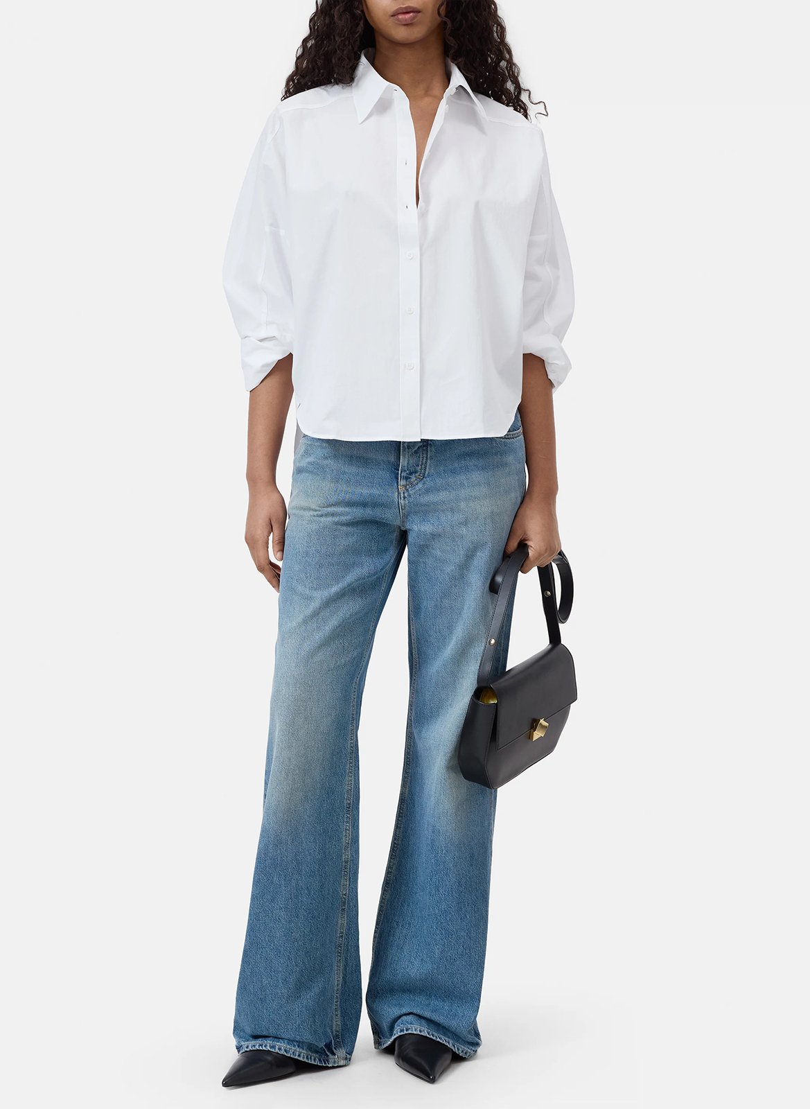 Chemise col classique en coton bio CLOSED Blanc