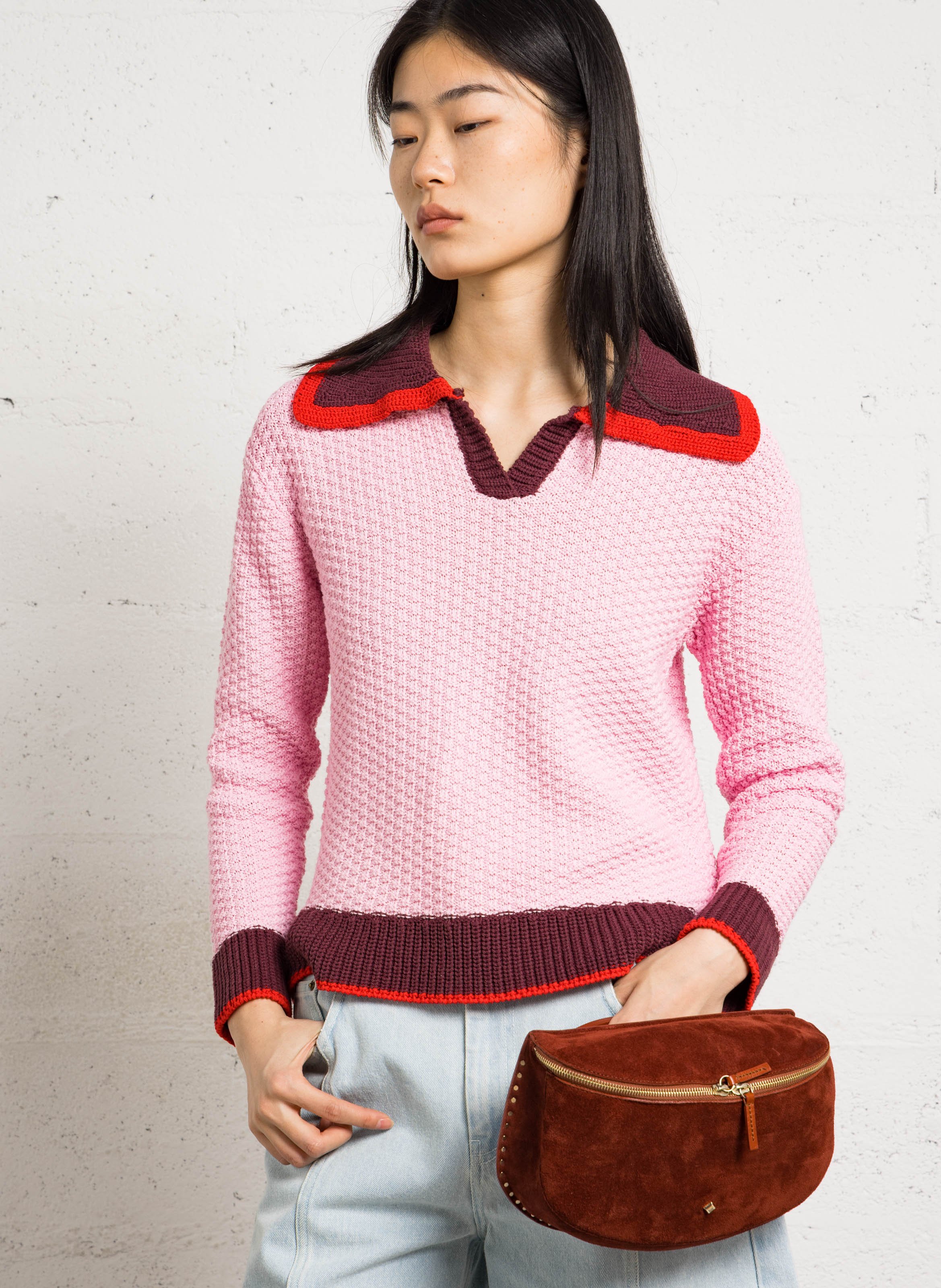 Sac banane en cuir HERBERT FRERE SOEUR Multicolore