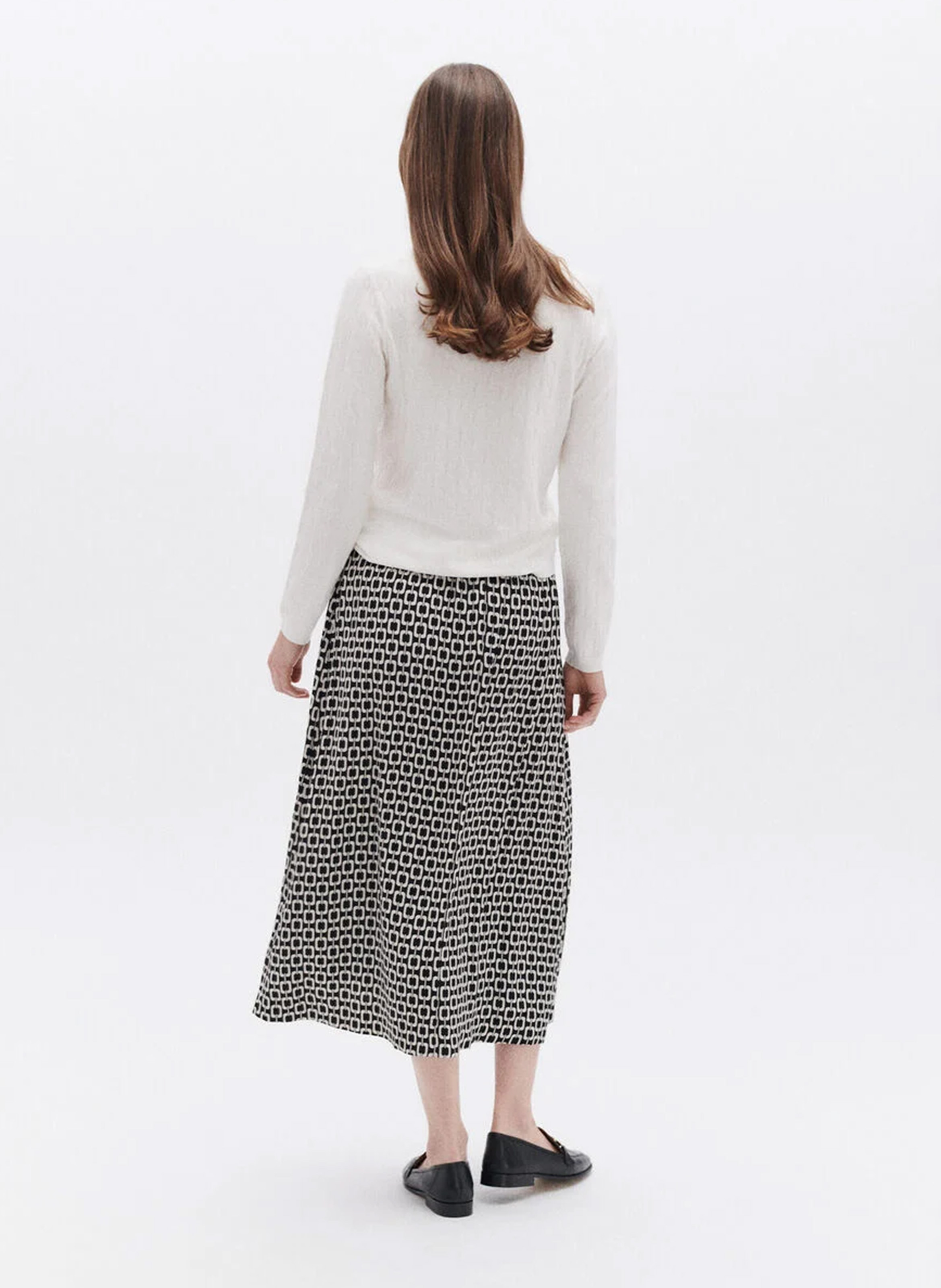 Zopfstrickpullover mit Rundhalsausschnitt CAROLL Beige