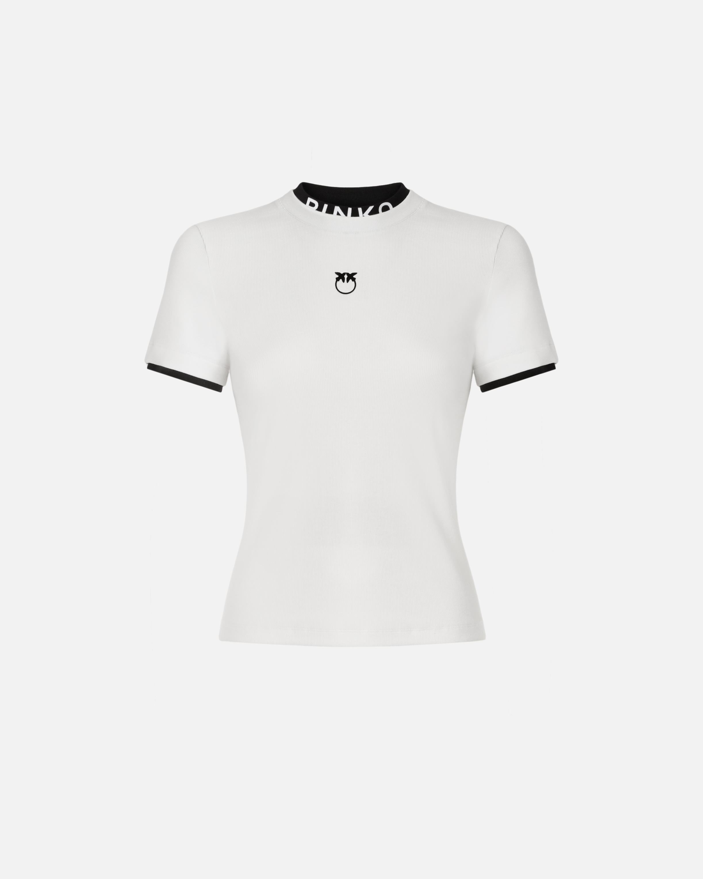 Pinko logo and love birds T-shirt PINKO Stripes