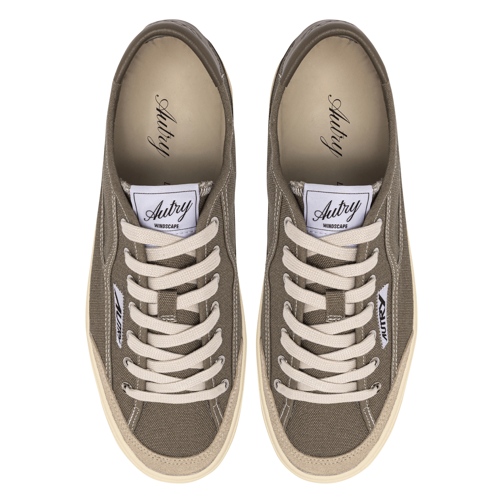 Lage sneakers met veters AUTRY Groen