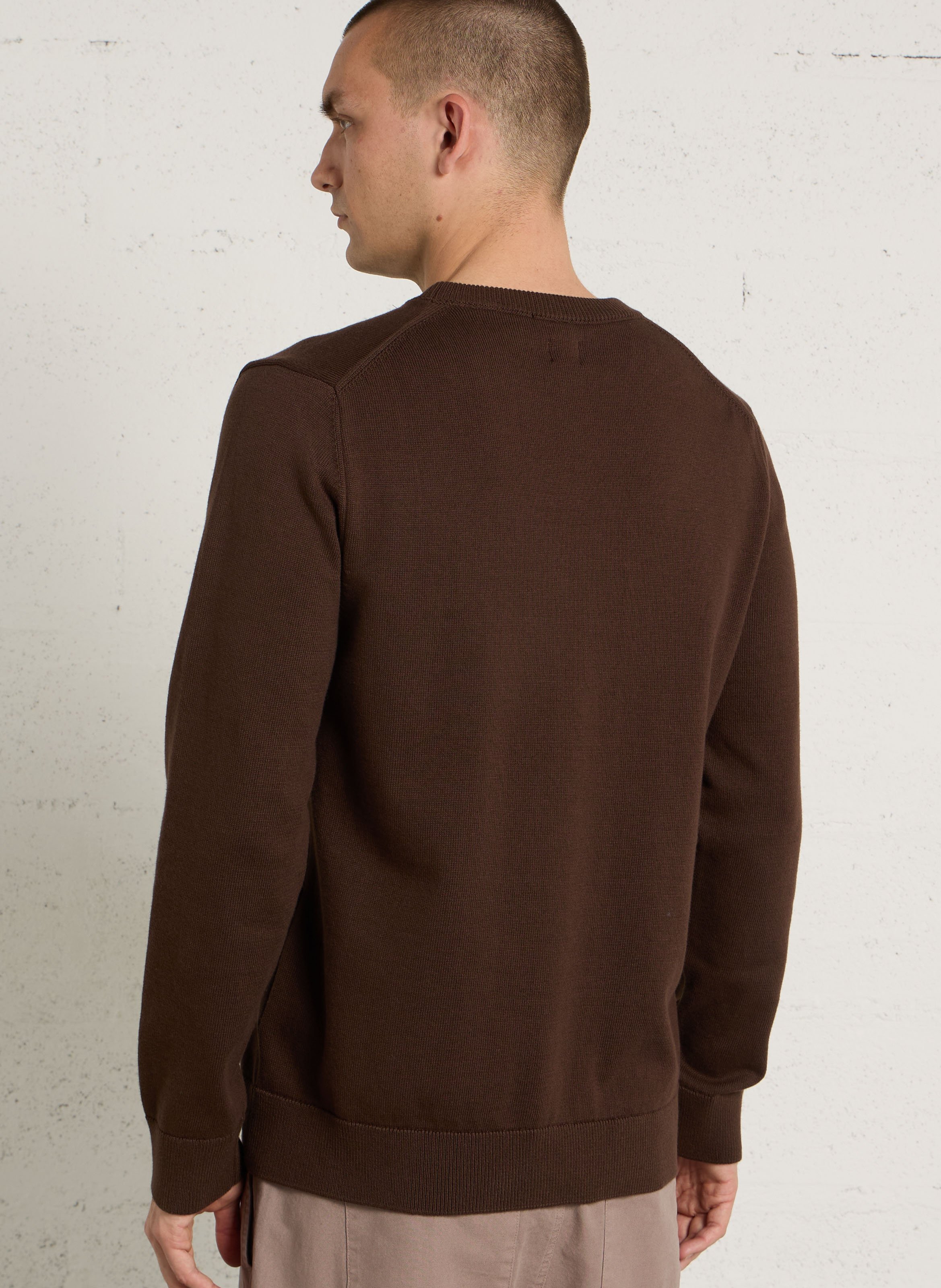 Pull oversize en coton AU PRINTEMPS PARIS Marron