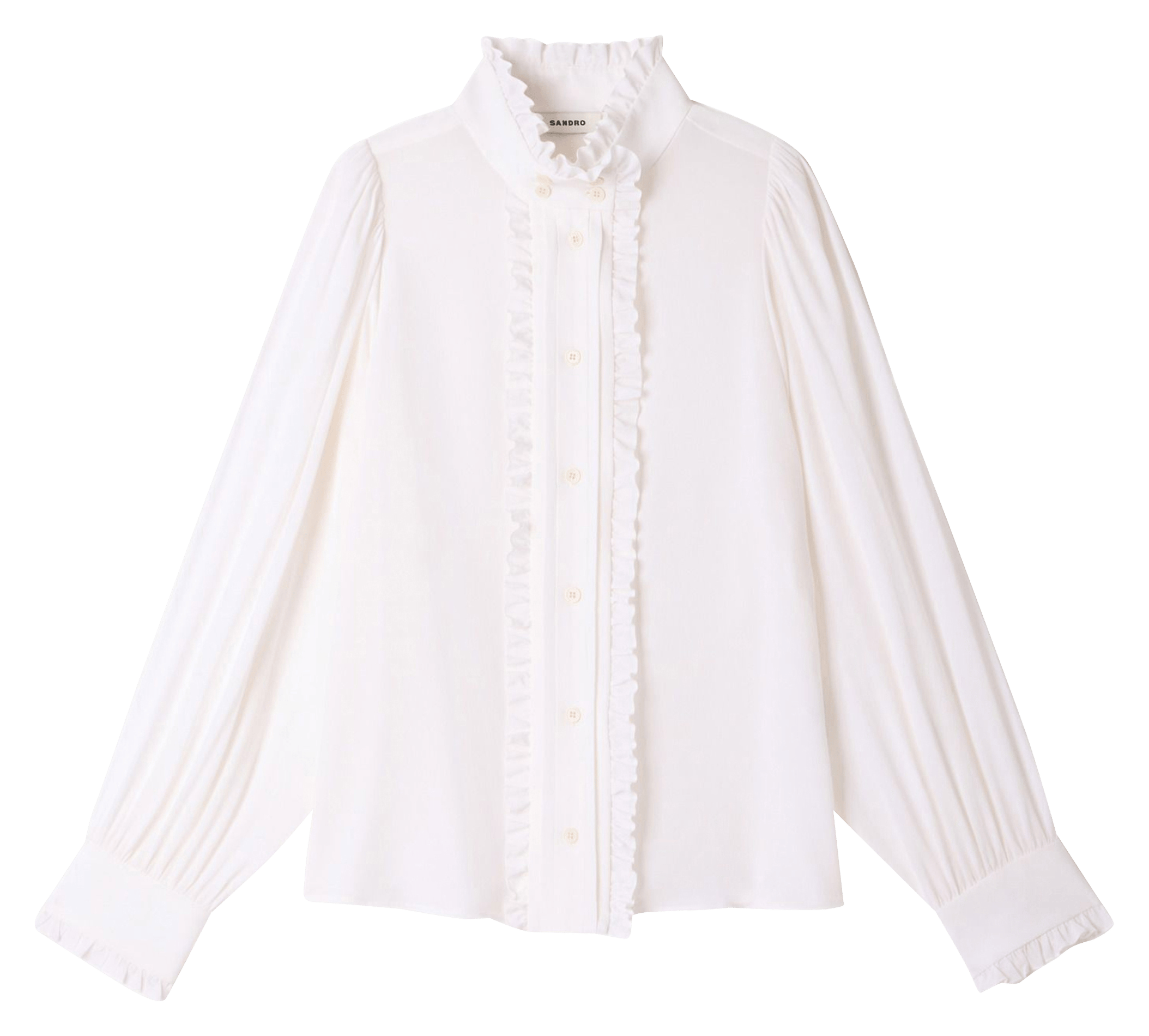 Wijde blouse van zijde SANDRO