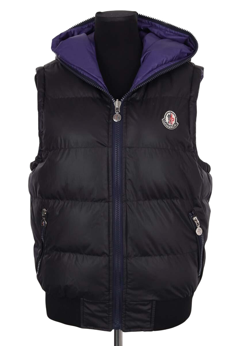 Lightweight quilted padded jacket with high neck MONCLER - Seconde Main Black