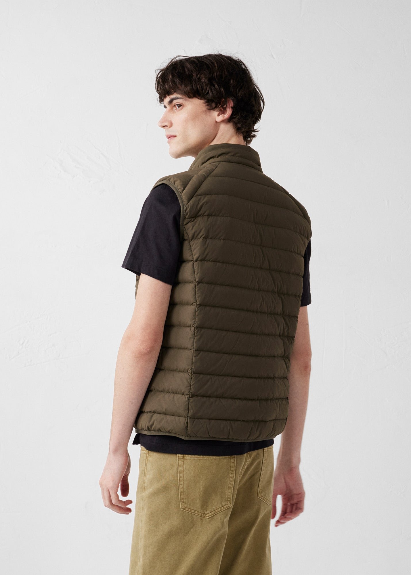 Stretch sleeveless puffer jacket Arafo JOTT Green