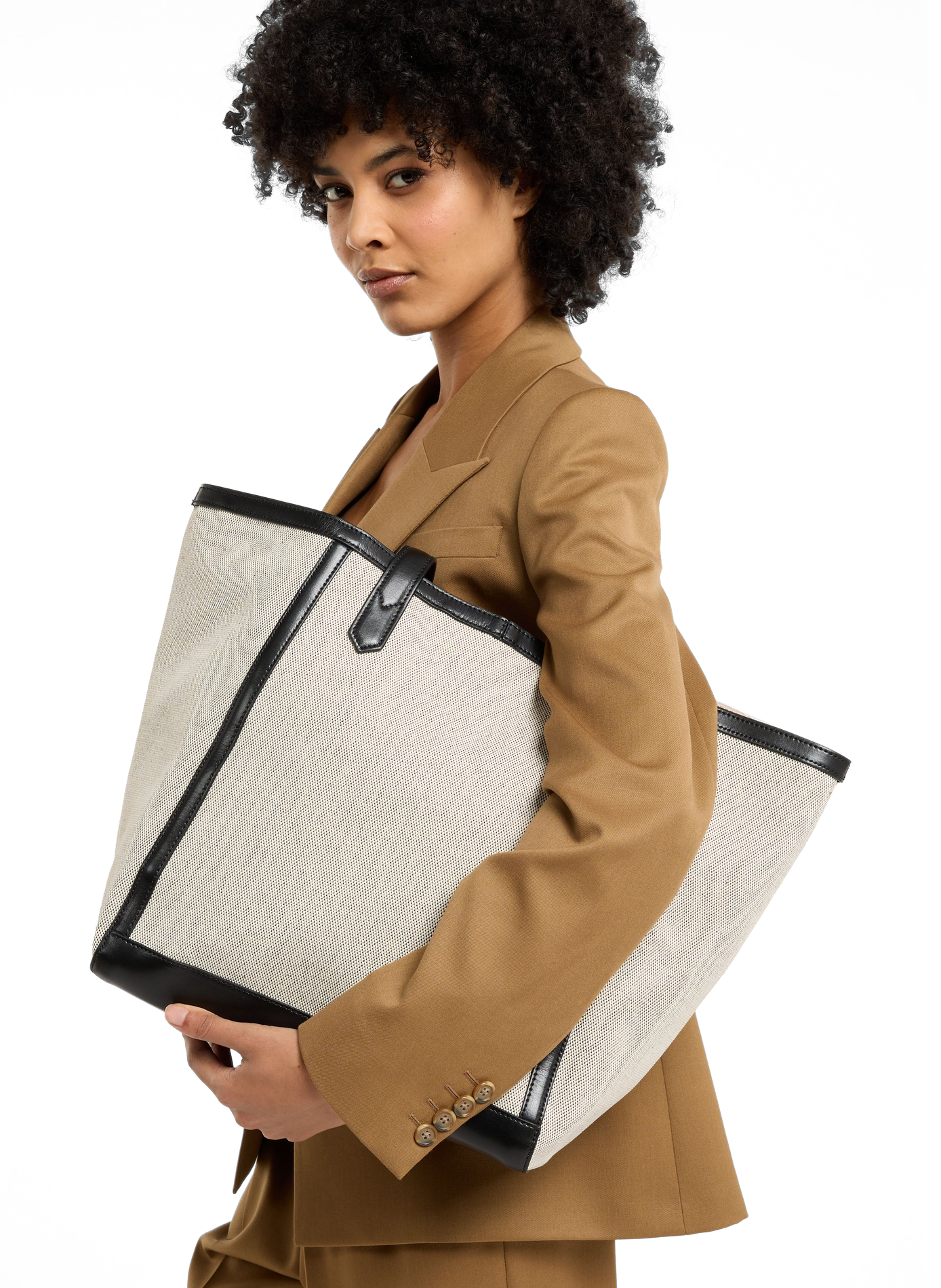 Shopper aus Baumwoll-Mix SAISON 1865 Beige