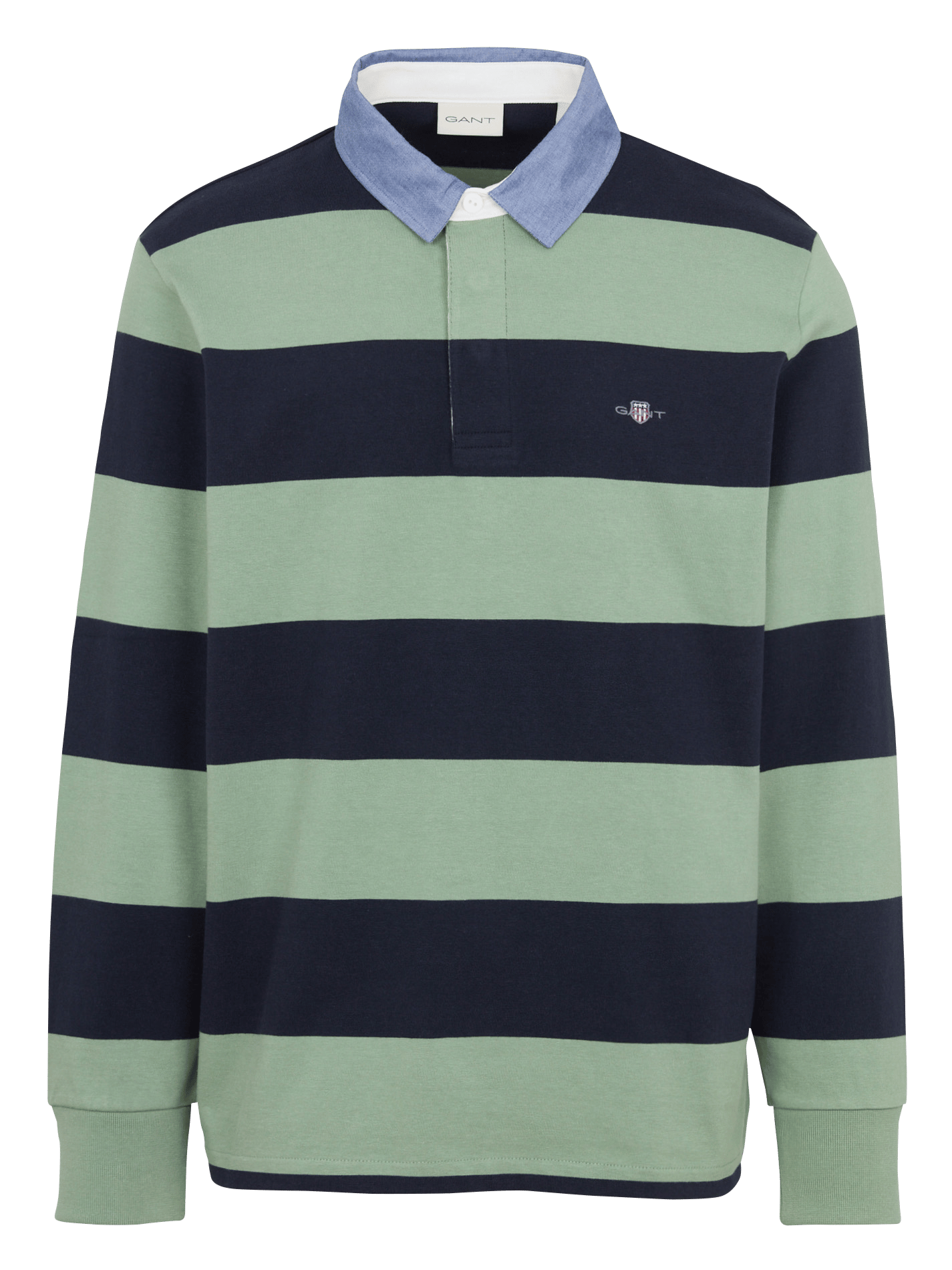 Polo droit en coton rayé GANT