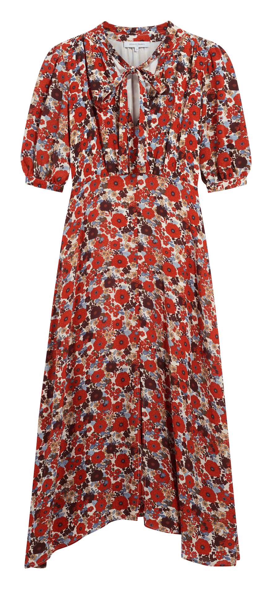 Halflange jurk met print GERARD DAREL Beige