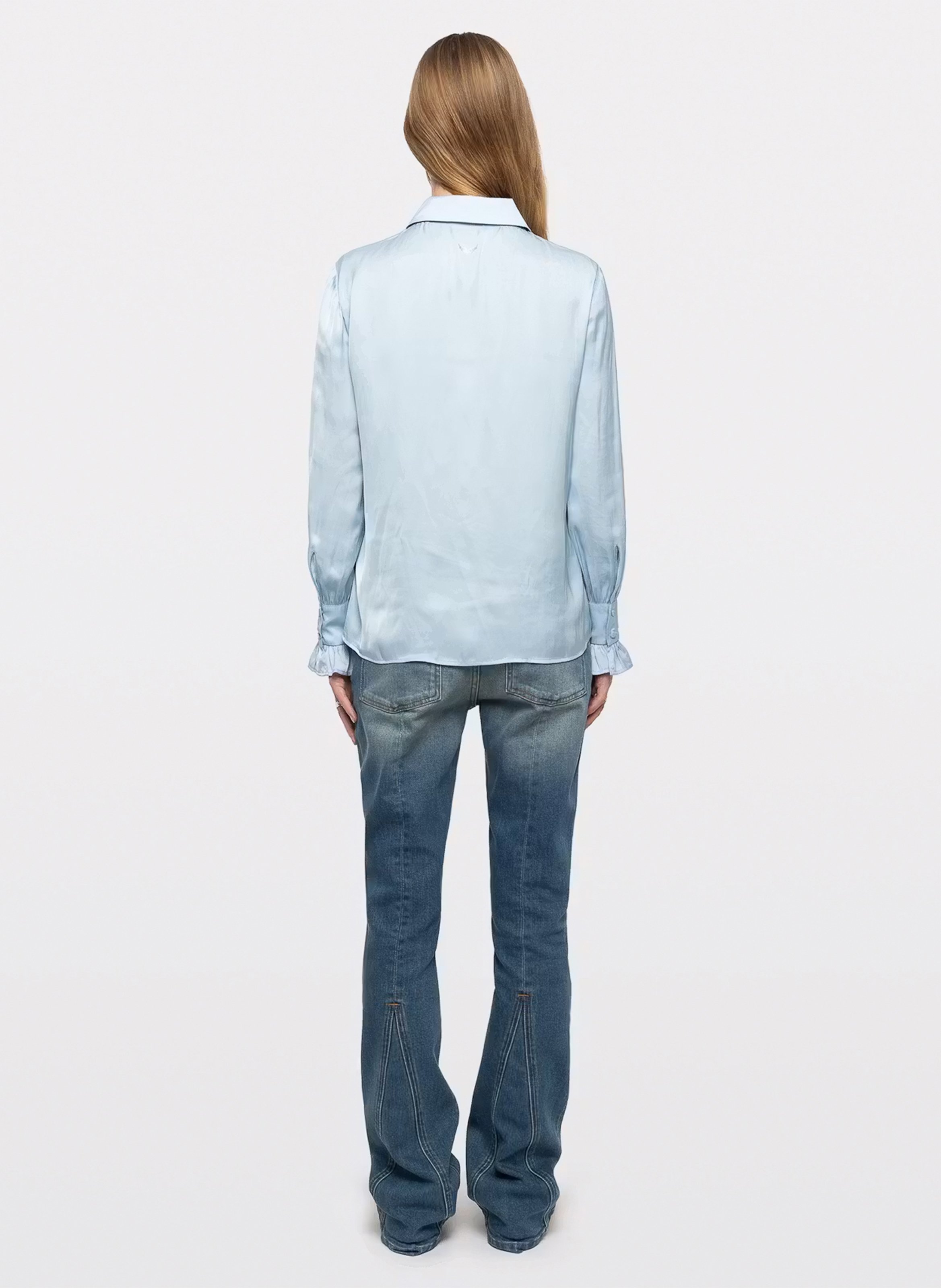 Satin straight shirt ZADIG&VOLTAIRE Blue